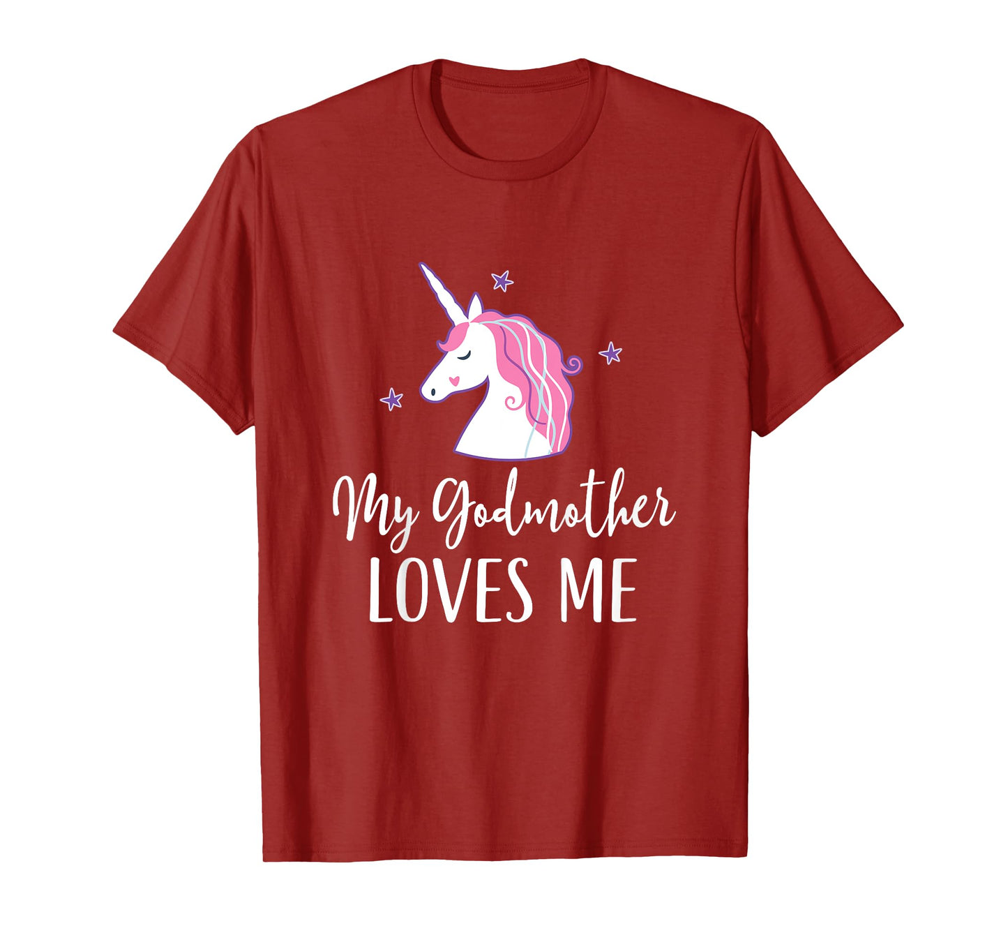 Kids My Godmother Loves Me Unicorn Goddaughter T-Shirt