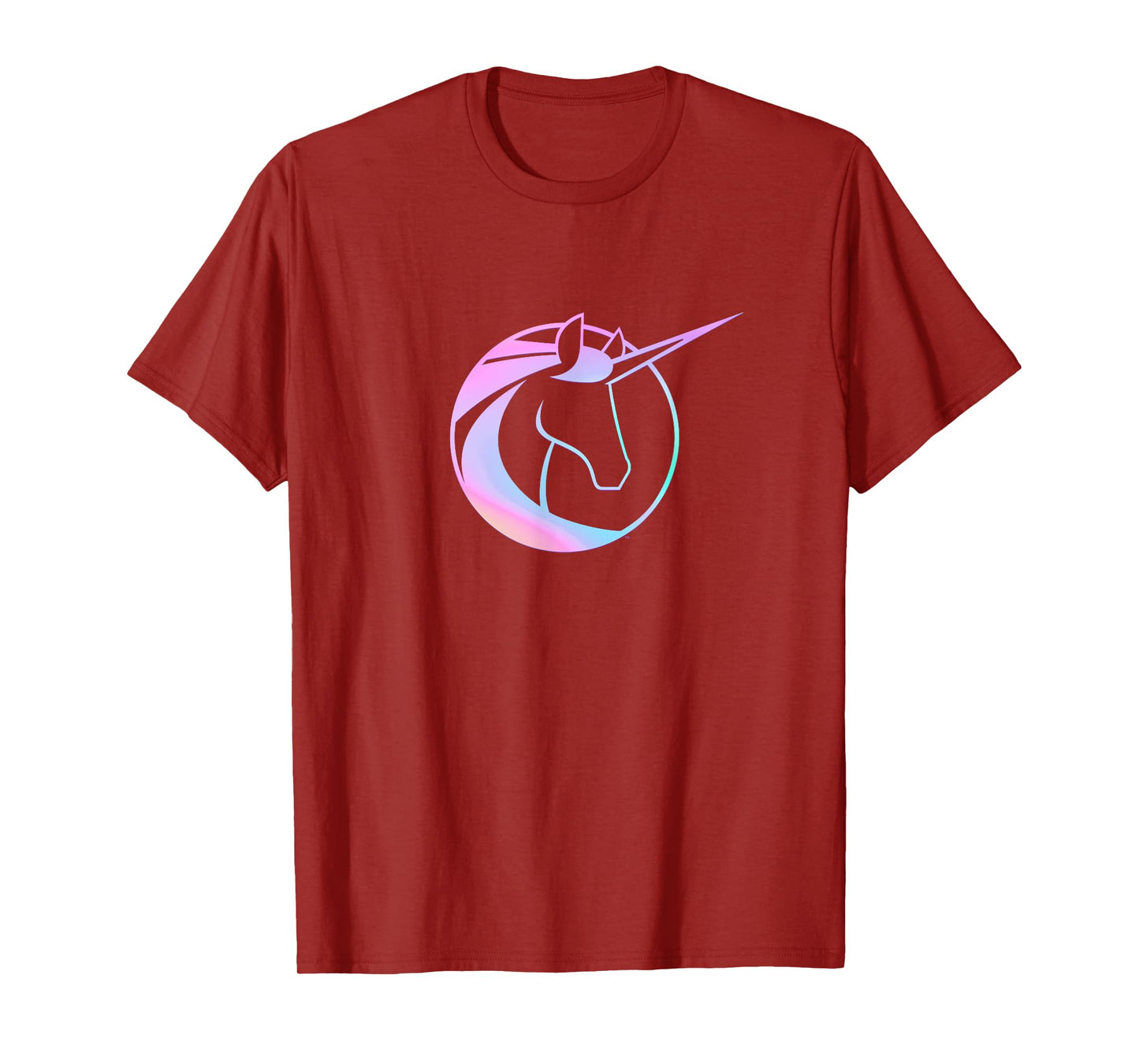 Unicorn Academy Icon and Logo Front and Back Print T-Shirt