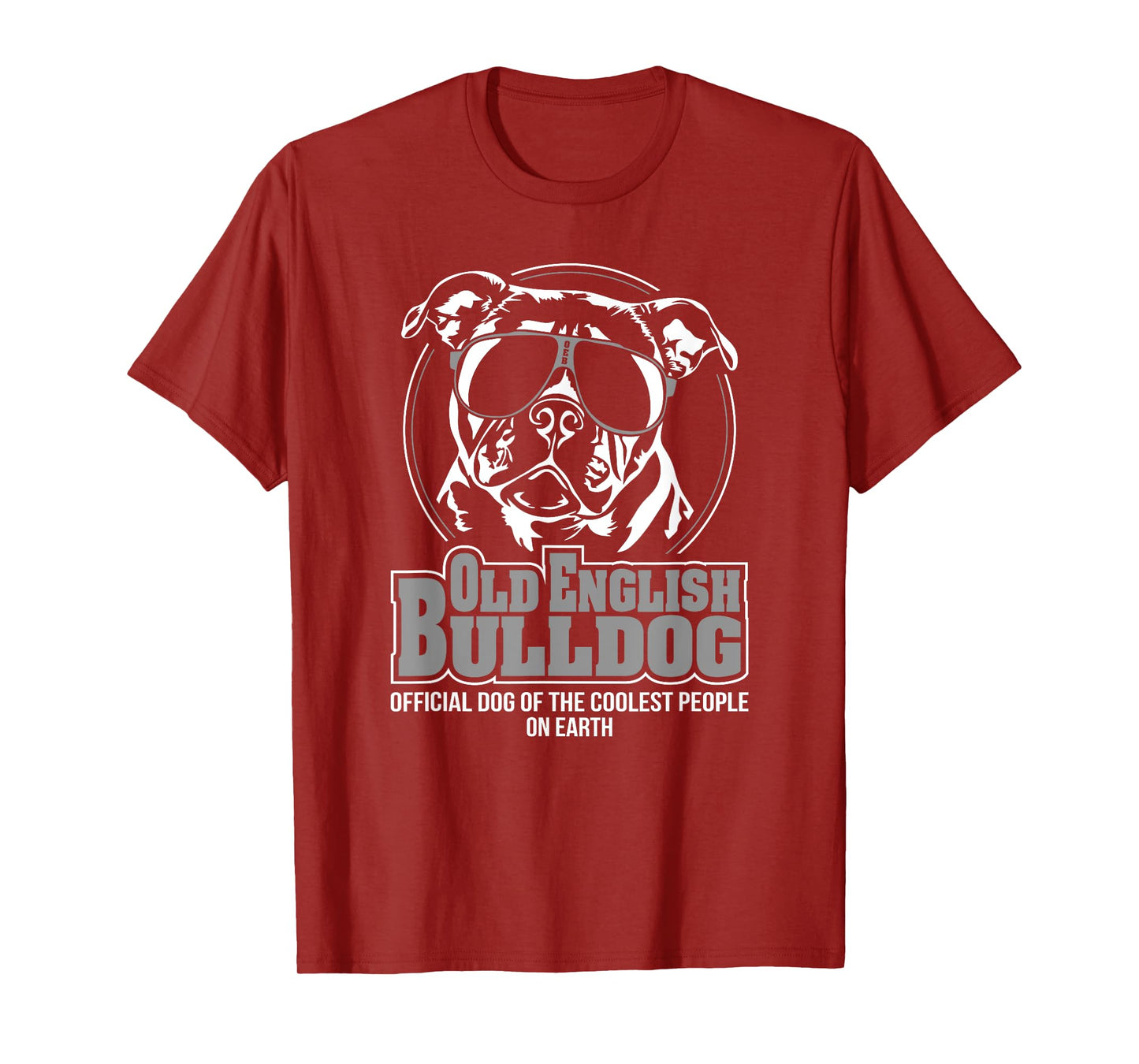 Funny Cool Old English Bulldog dog gift T-Shirt Shirt Tee T-Shirt