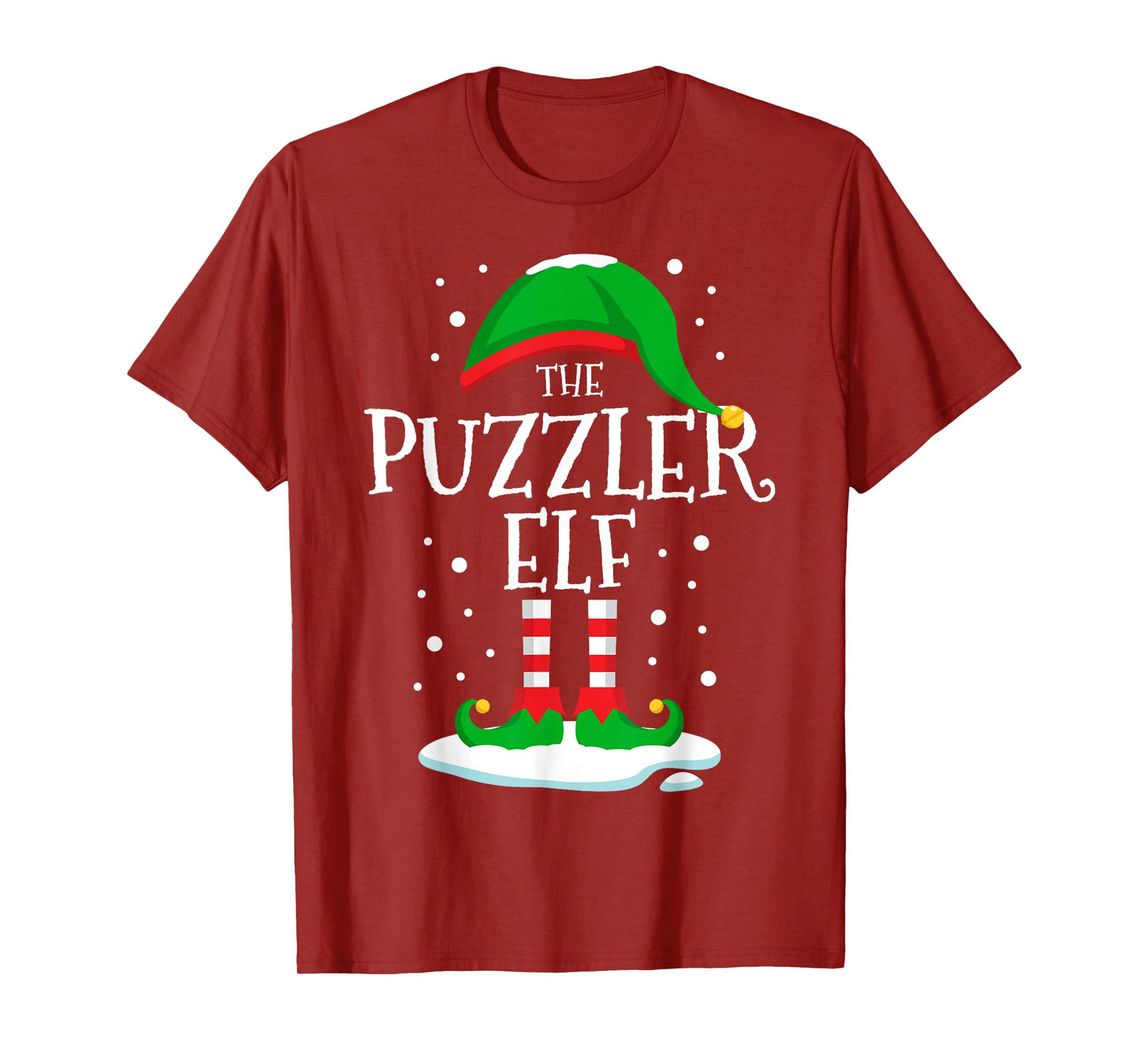 The Puzzler Elf Christmas Family Matching Xmas Group Funny T-Shirt