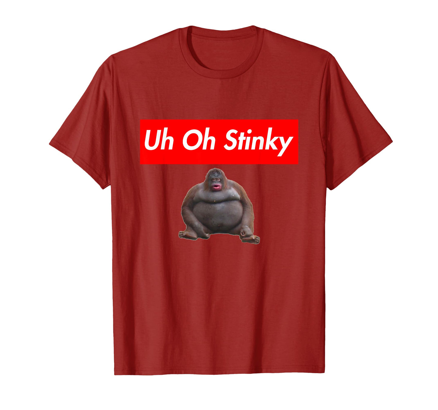 Uh Oh Stinky Monkey Meme T-Shirt