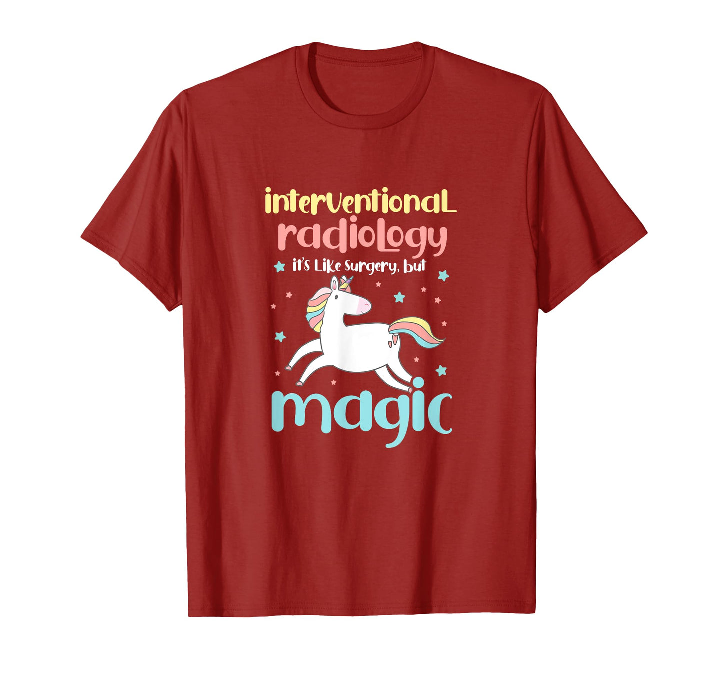 Interventional Radiology Radiologist Rad Tech Unicorn T-Shirt