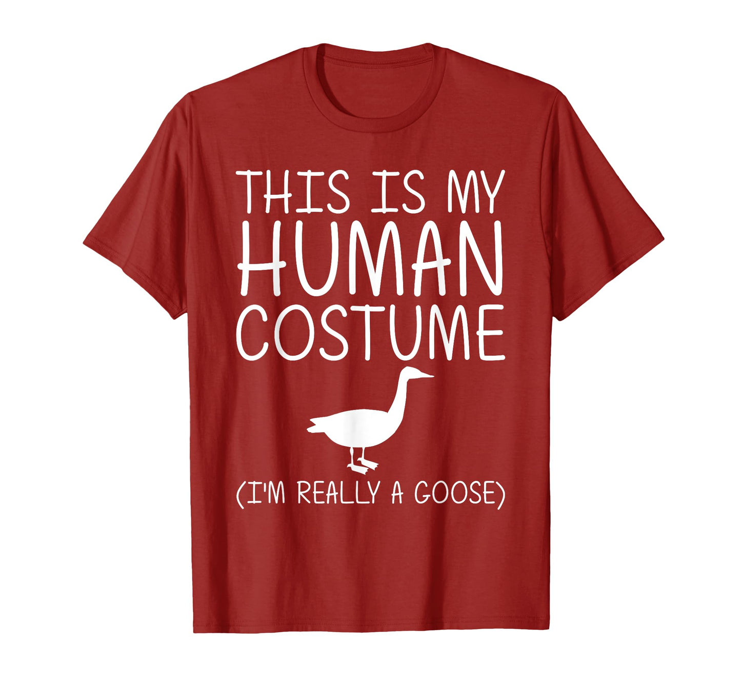 Goose Easy Halloween Human Costume Waterfowl Animal DIY Gift T-Shirt