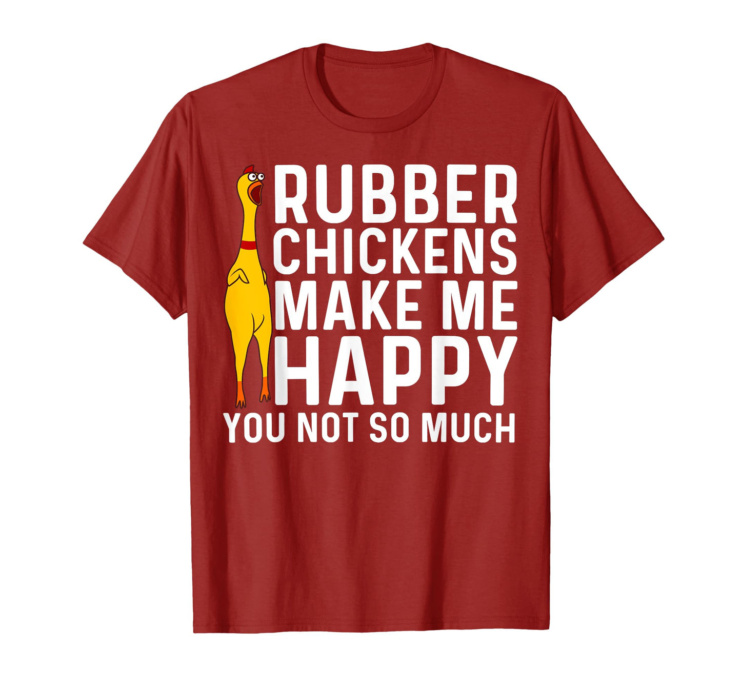 Funny Rubber Chicken Gift Men Women Rubber Chicken Costume T-Shirt