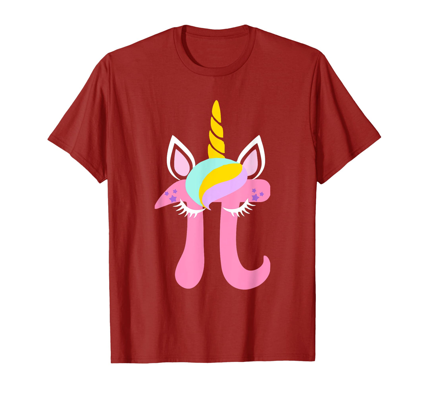 Unicorn Pi Symbol Funny Math Nerd for Men Women Kids T Shirt T-Shirt