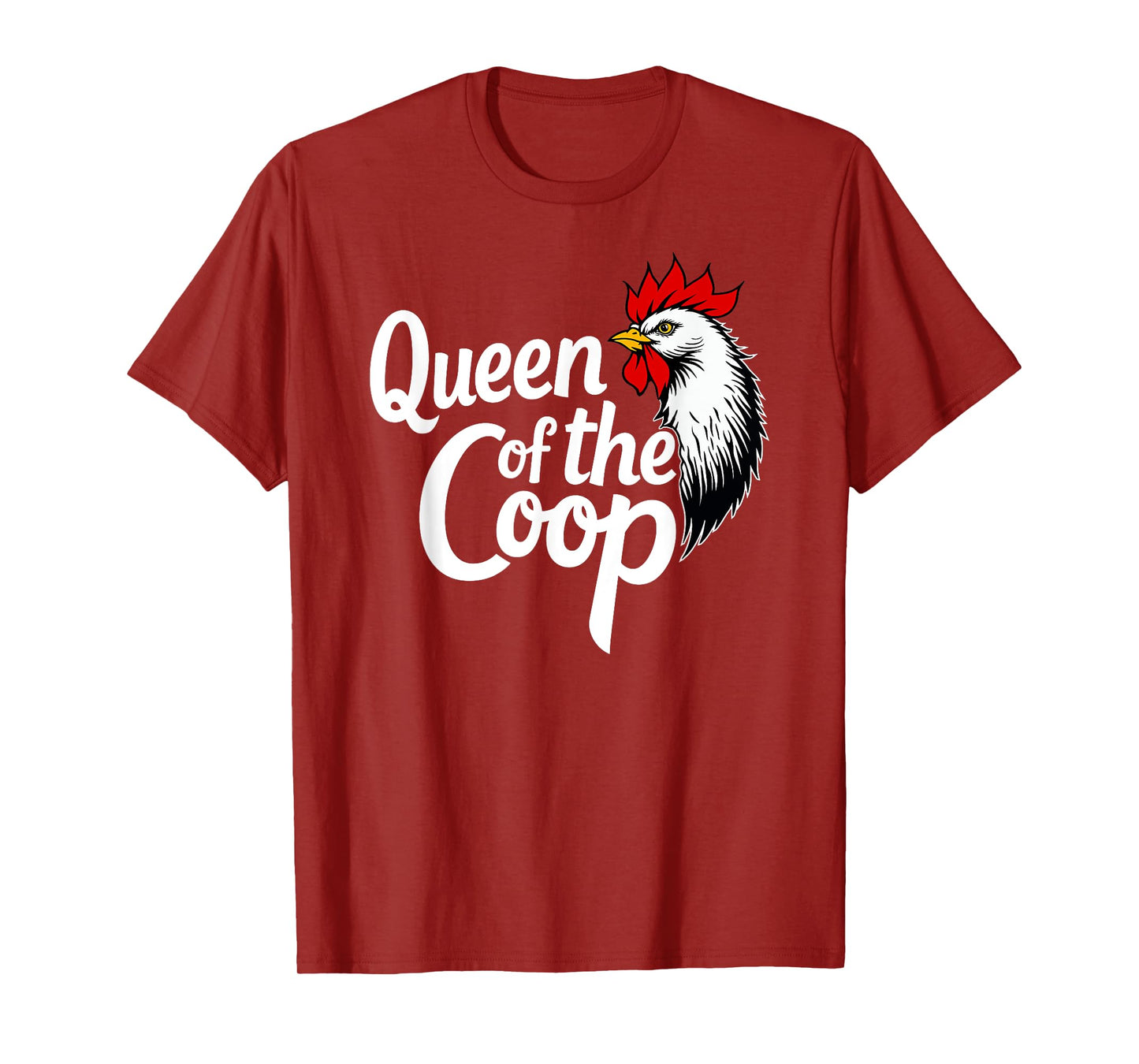 Queen of The Coop Funny Backyard Chicken Farming Mom Boss T-Shirt