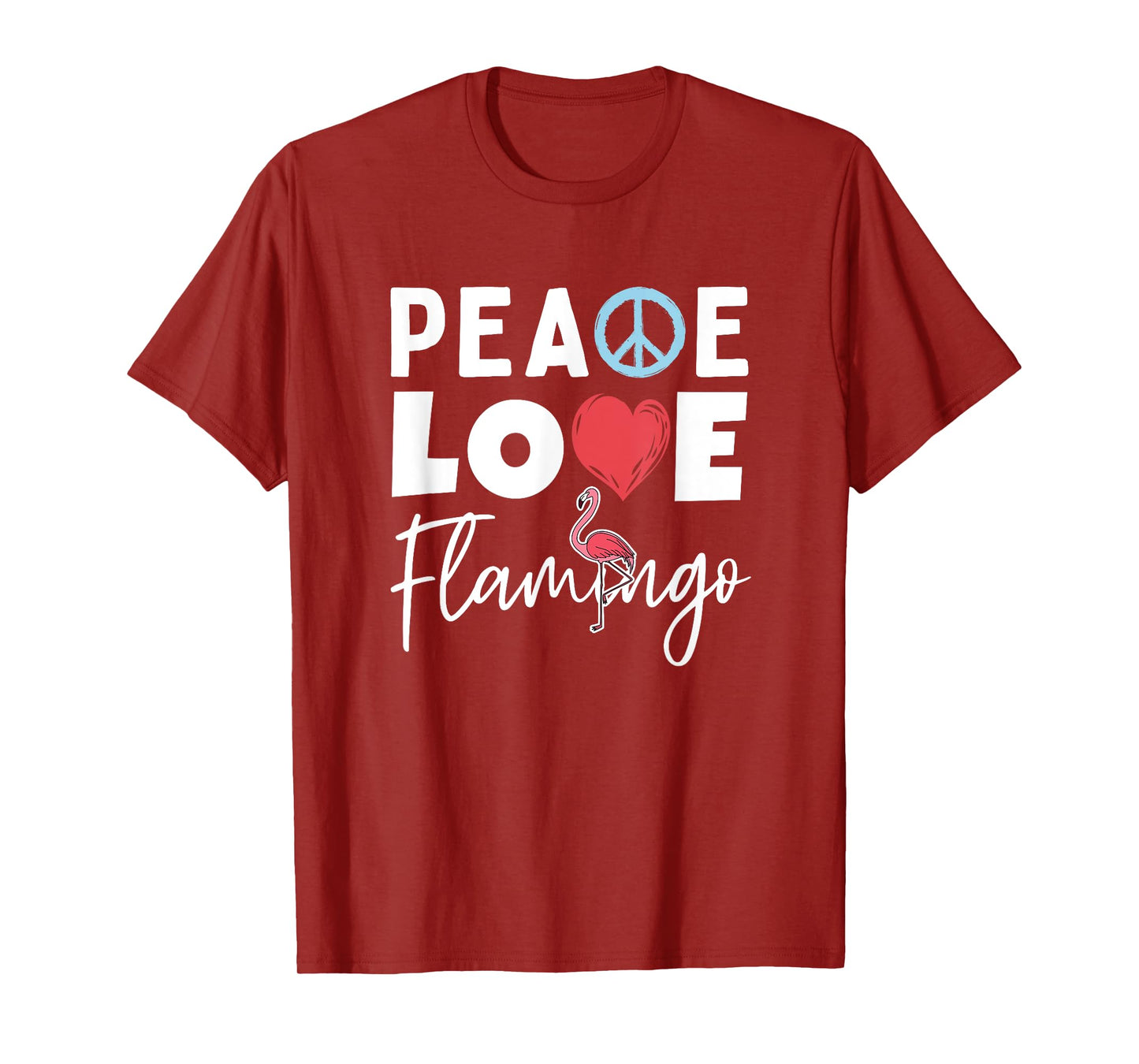 Zoo Keeper Gift Peace Love Flamingo T-Shirt