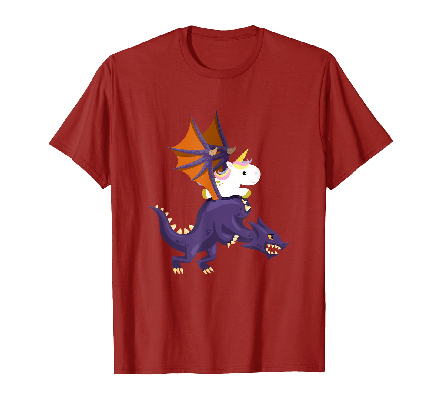 Funny Unicorn Riding Dragon Mythical Fantasy Gift T-Shirt