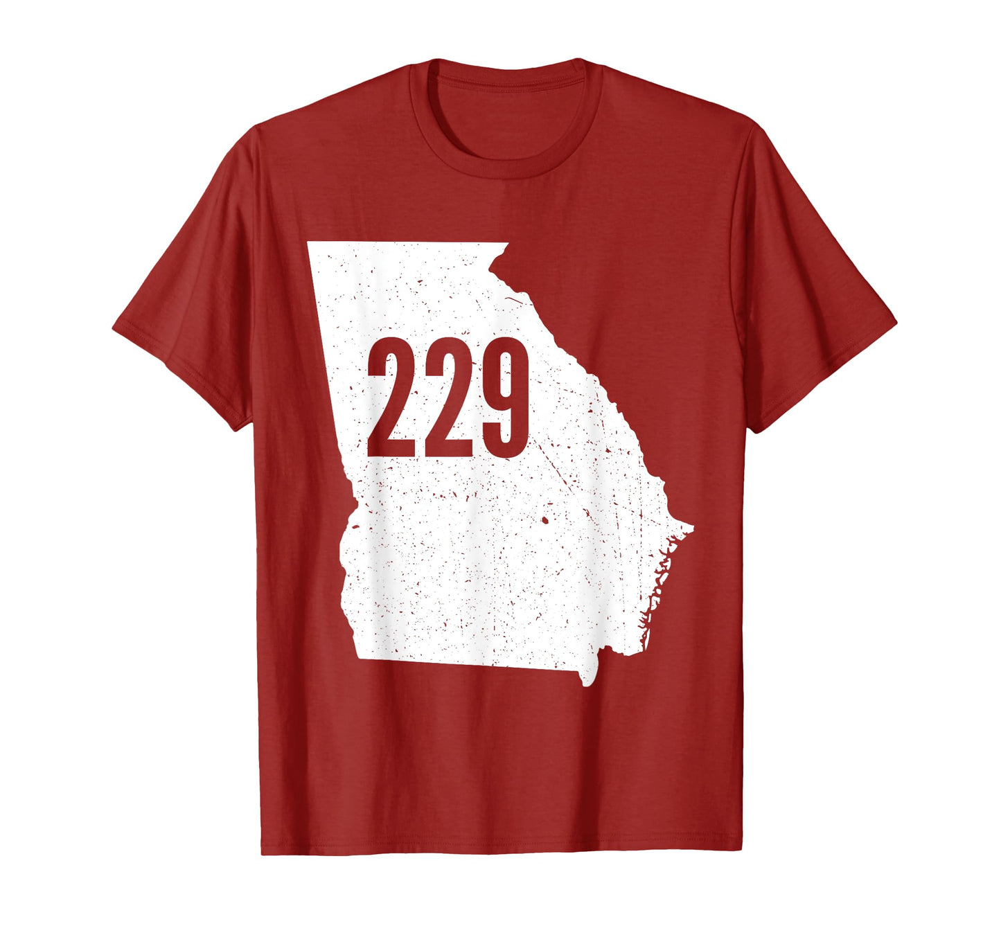 229 Georgia Area Code Outline State Southern Pride T-Shirt