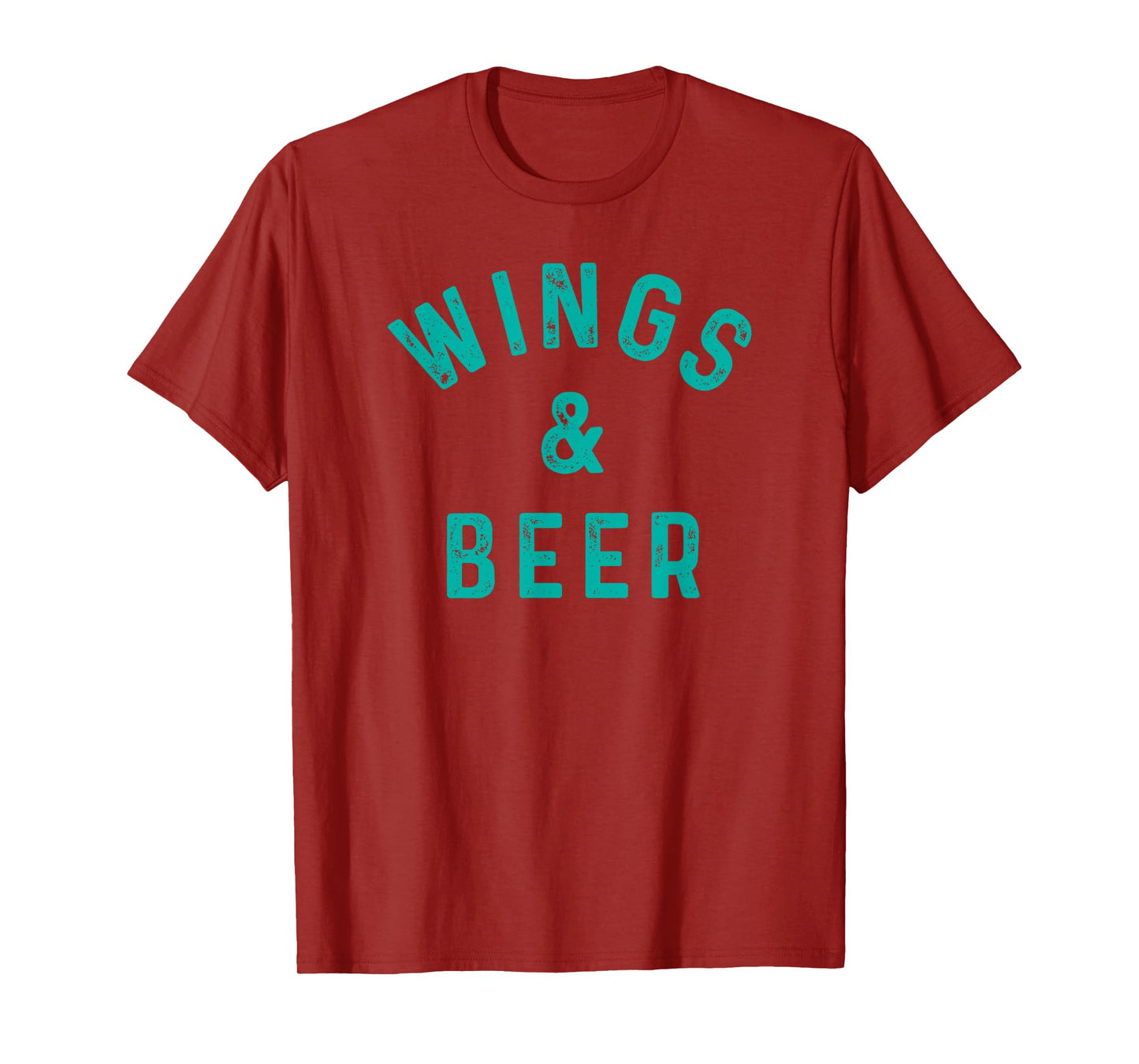 Wings & Beer Funny Buffalo Chicken and Beer Drinker T-Shirt
