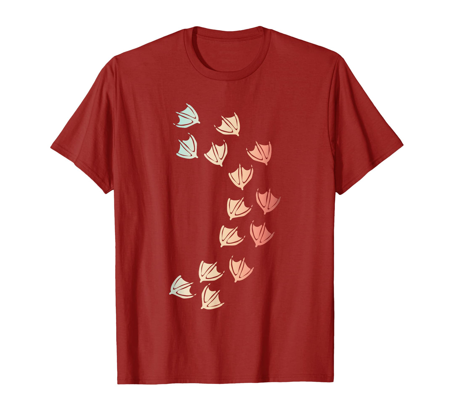 Animal Lover Duck Footprint Farm Bird Duck T-Shirt