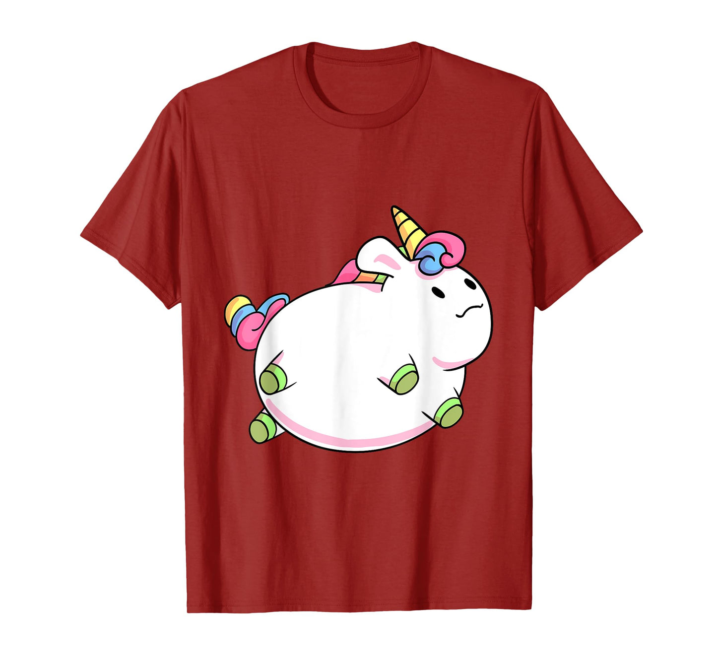 Chubby Unicorn Cute Fluffy Fat Magical Animal Girls Gift T-Shirt