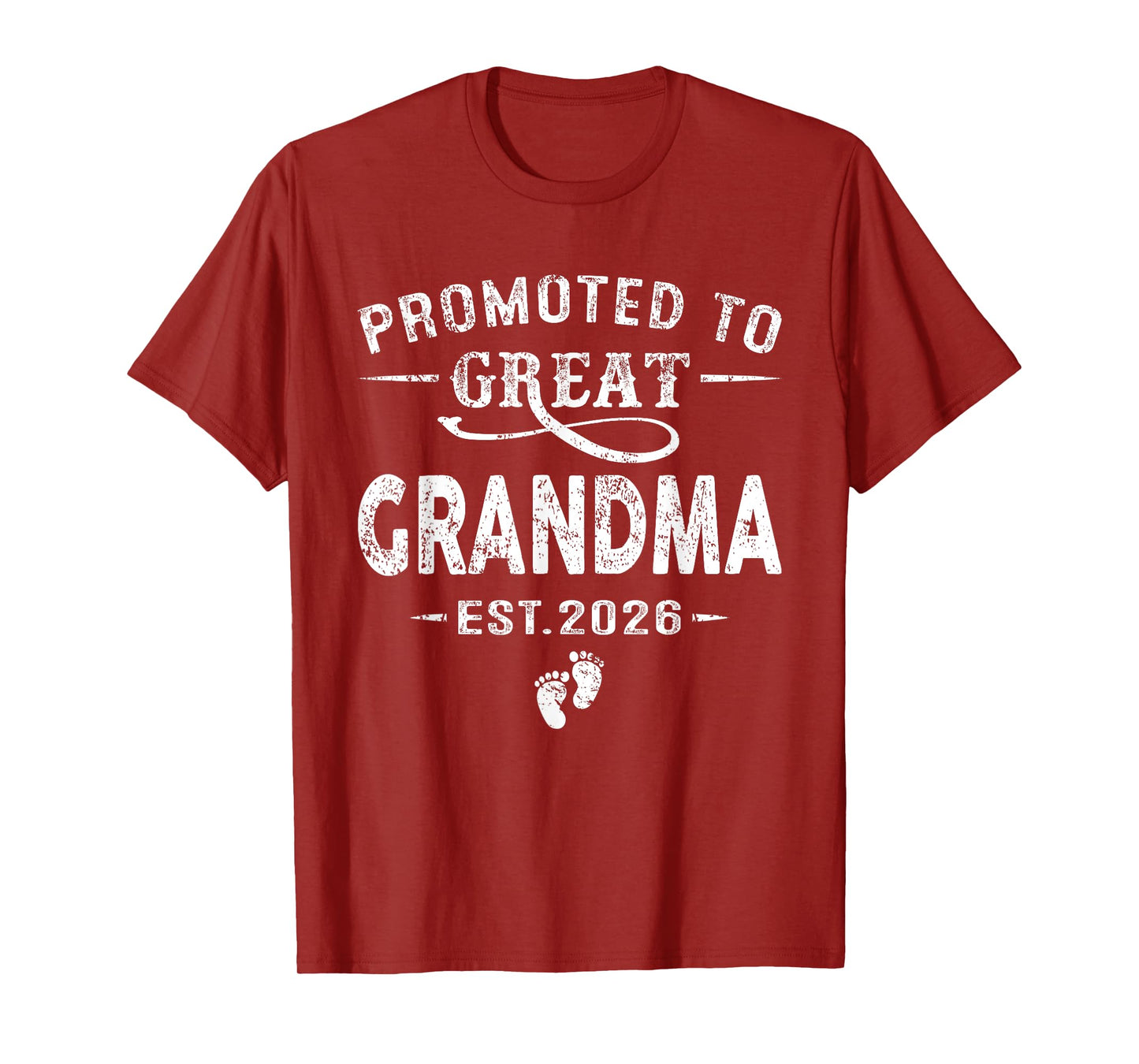 Promoted to Great Grandma Est 2026 Pregnancy Announcement T-Shirt