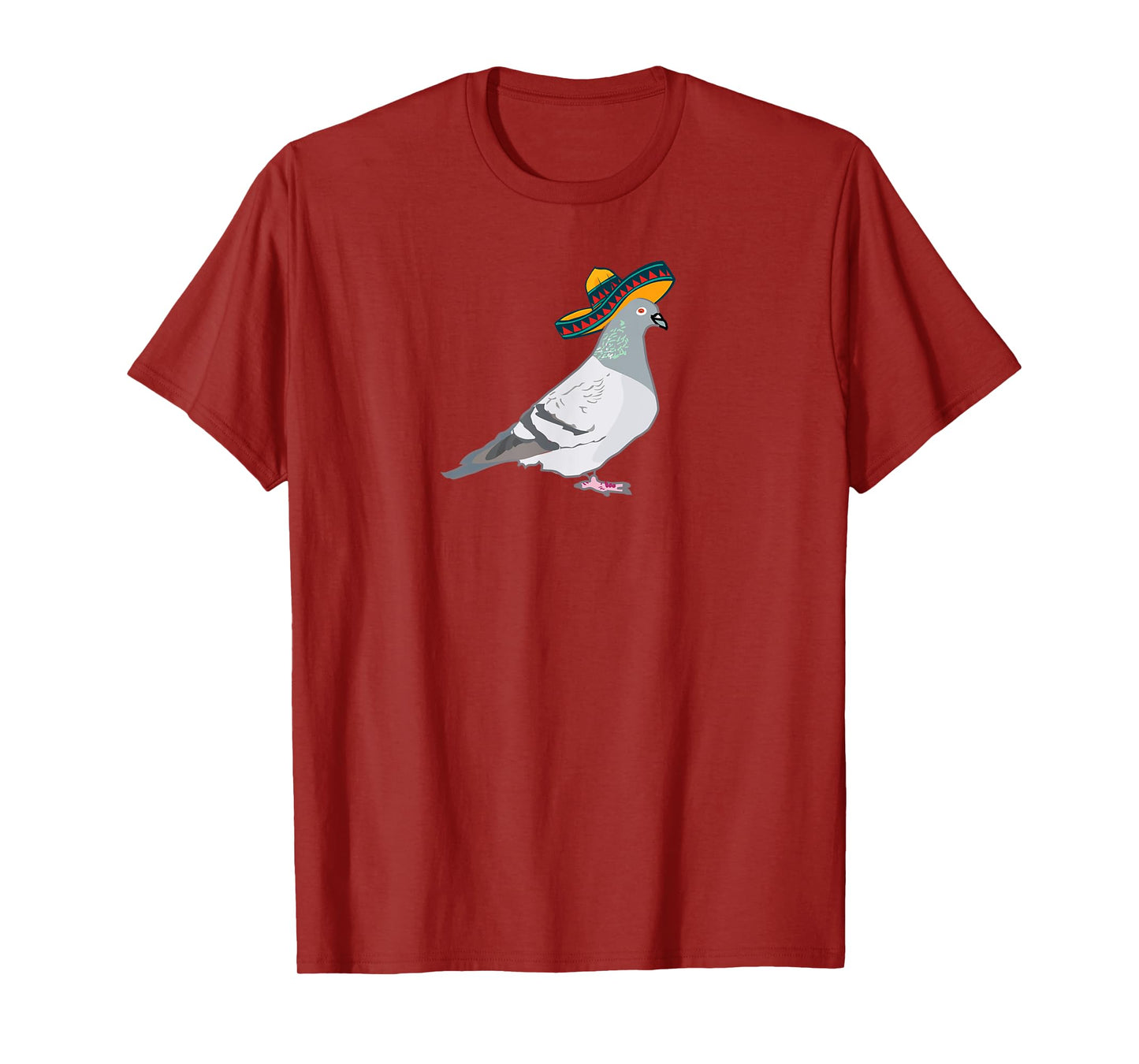 Funny pigeon pigeons with sombrero hat fun T-Shirt