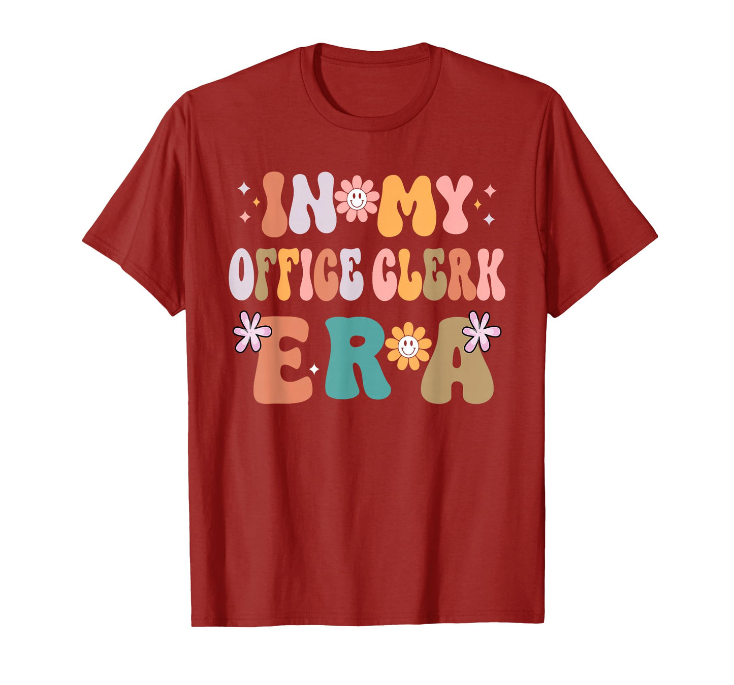In My Office Clerk Era Funny Women Christmas Presents T-Shirt