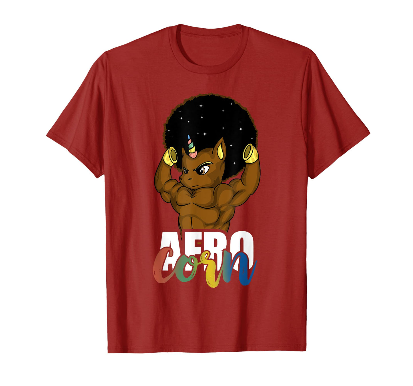 Afro Corn Afrocorn Unicorn Black History Men Boys Gift T-Shirt