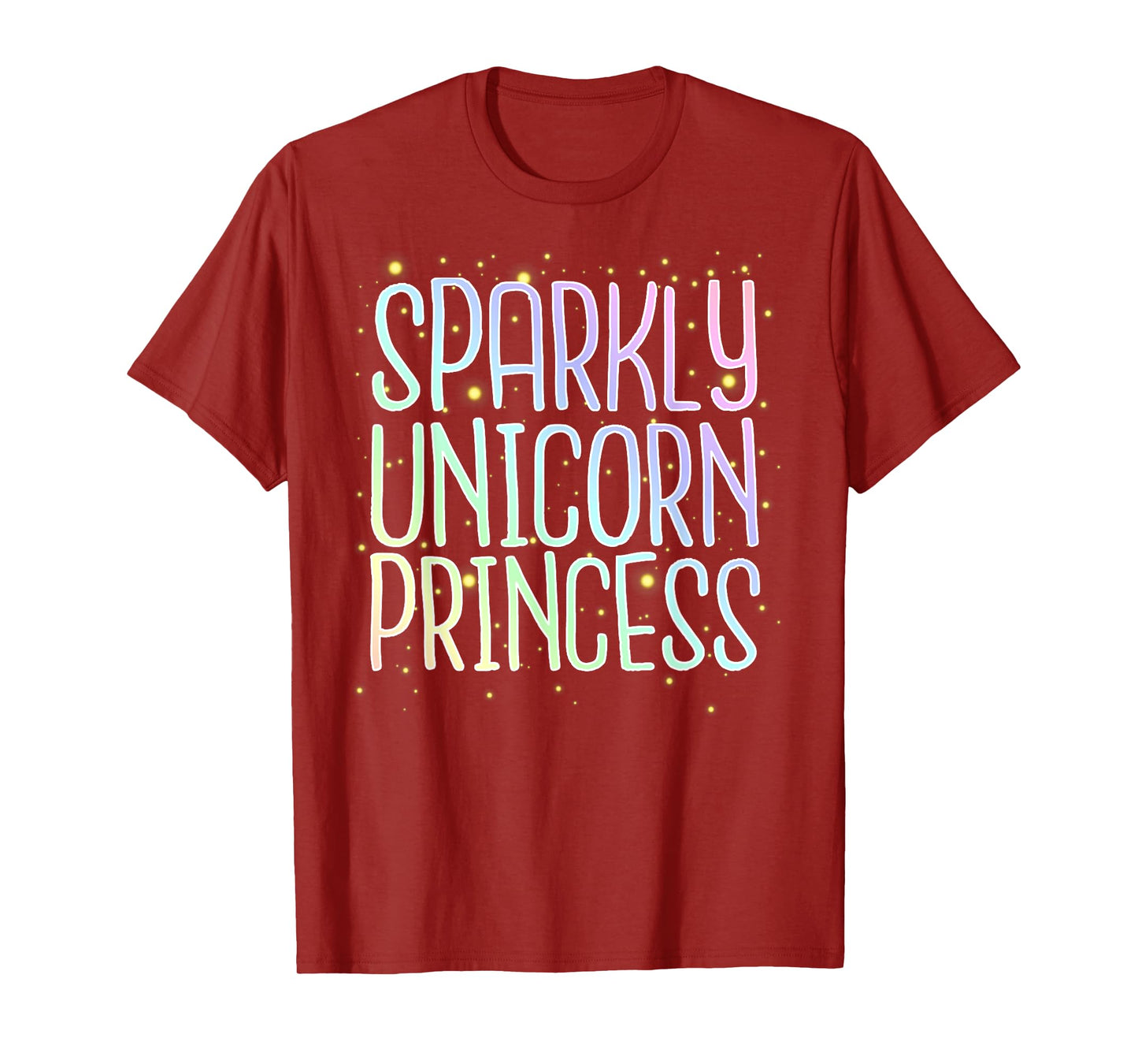 Sparkly Unicorn Princess T-shirt for Women and Girls T-Shirt