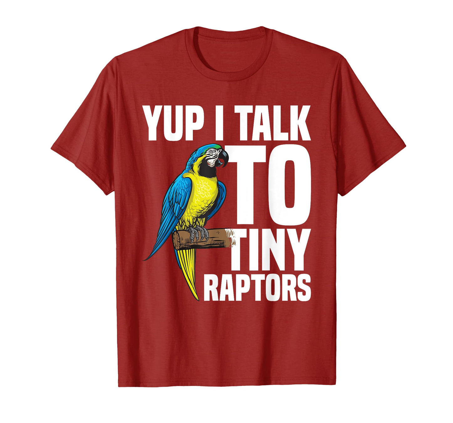 Blue Macaw Toys Gold Macaw Food Blue and Gold Macaw T-Shirt