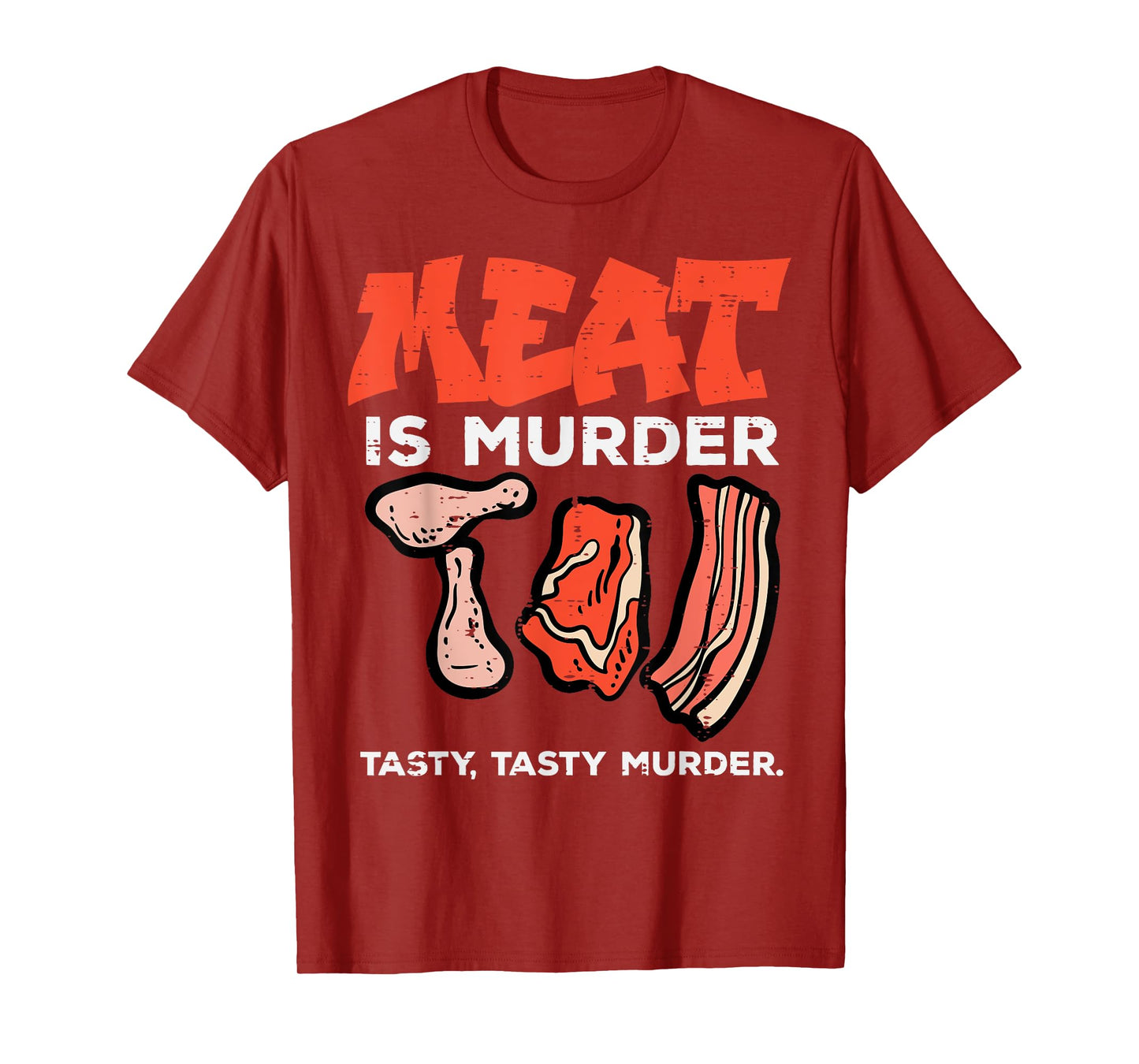 Meat Is Tasty Bbq Funny Barbecue Grilling Men Women T-Shirt