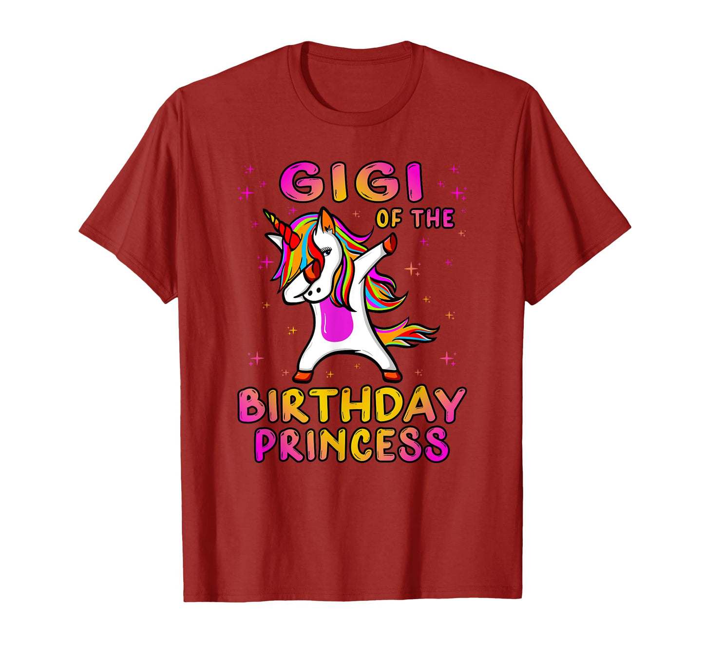 Gigi Of The Birthday Princess Girl - Grandma Dabbing Unicorn T-Shirt