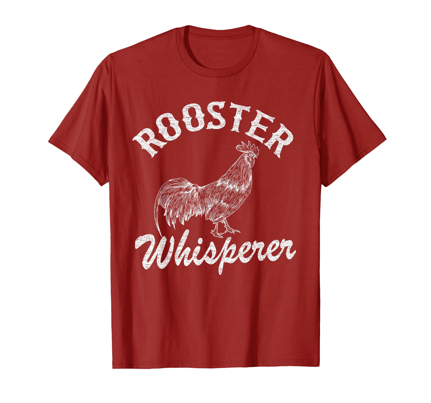 Funny Chicken Lovers Farmer Vintage Rooster Whisperer T-Shirt