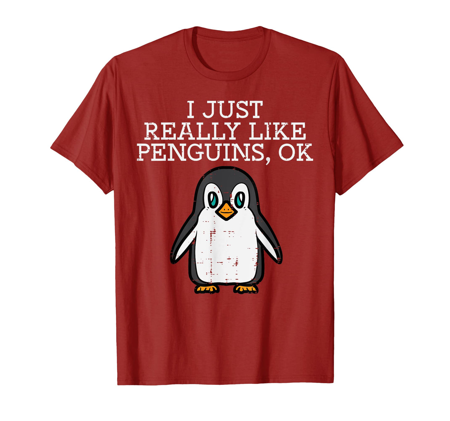 I Just Really Like Penguins Cute Men Women Boys Girls Kids T-Shirt