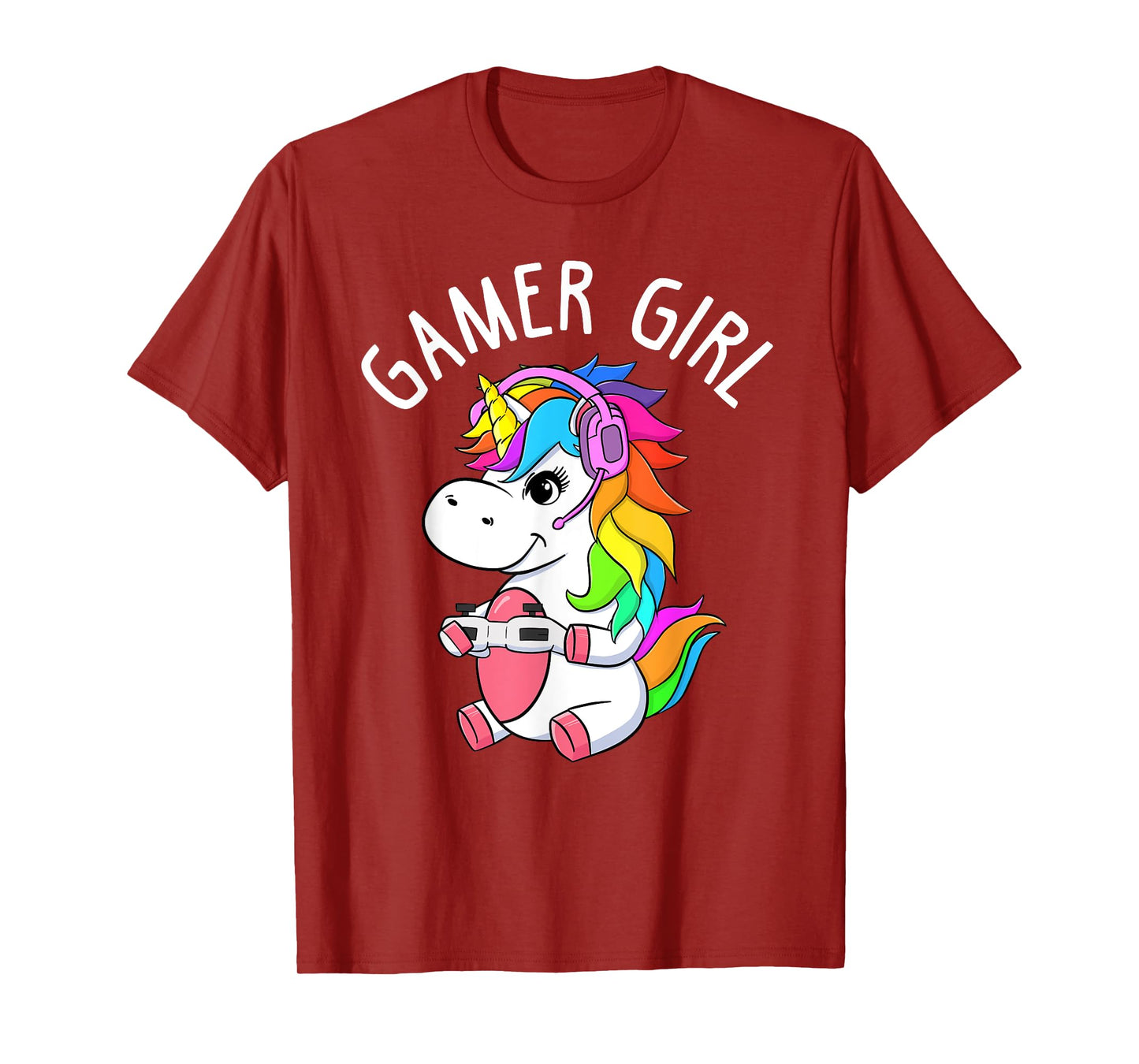 Gamer Girl Gaming Unicorn Cute Video Game Gift Women Girls T-Shirt