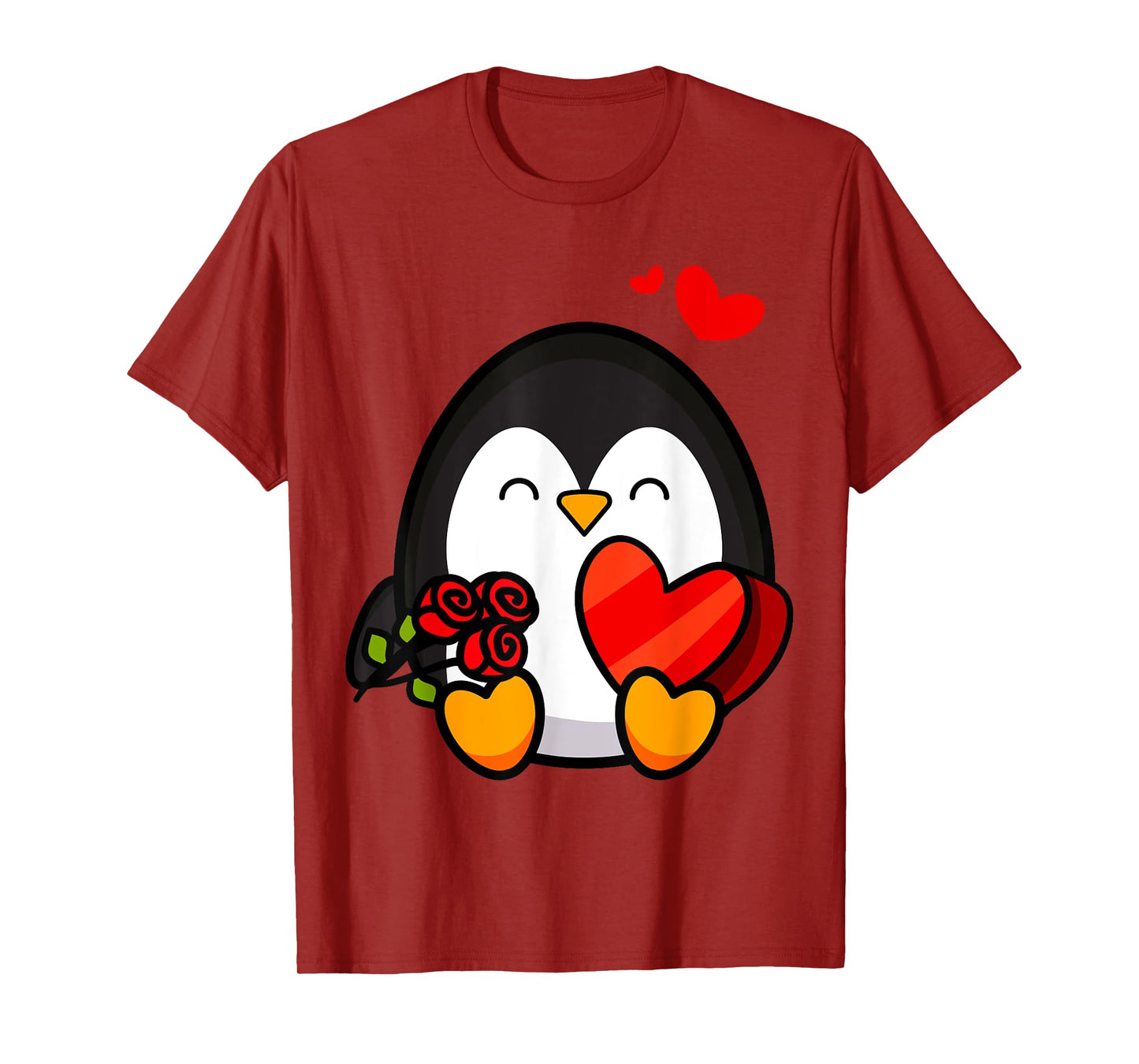 Valentine Penguin Shirt | Cool Cupid Seabird T-Shirt Gift T-Shirt