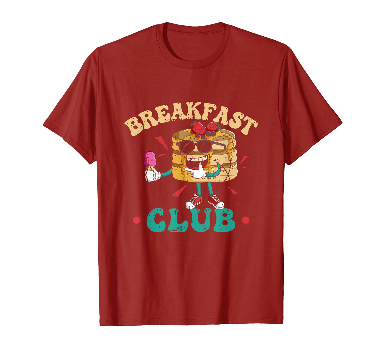 Breakfast Club Retro Vintage Pancake Aesthetic Brunch T-Shirt