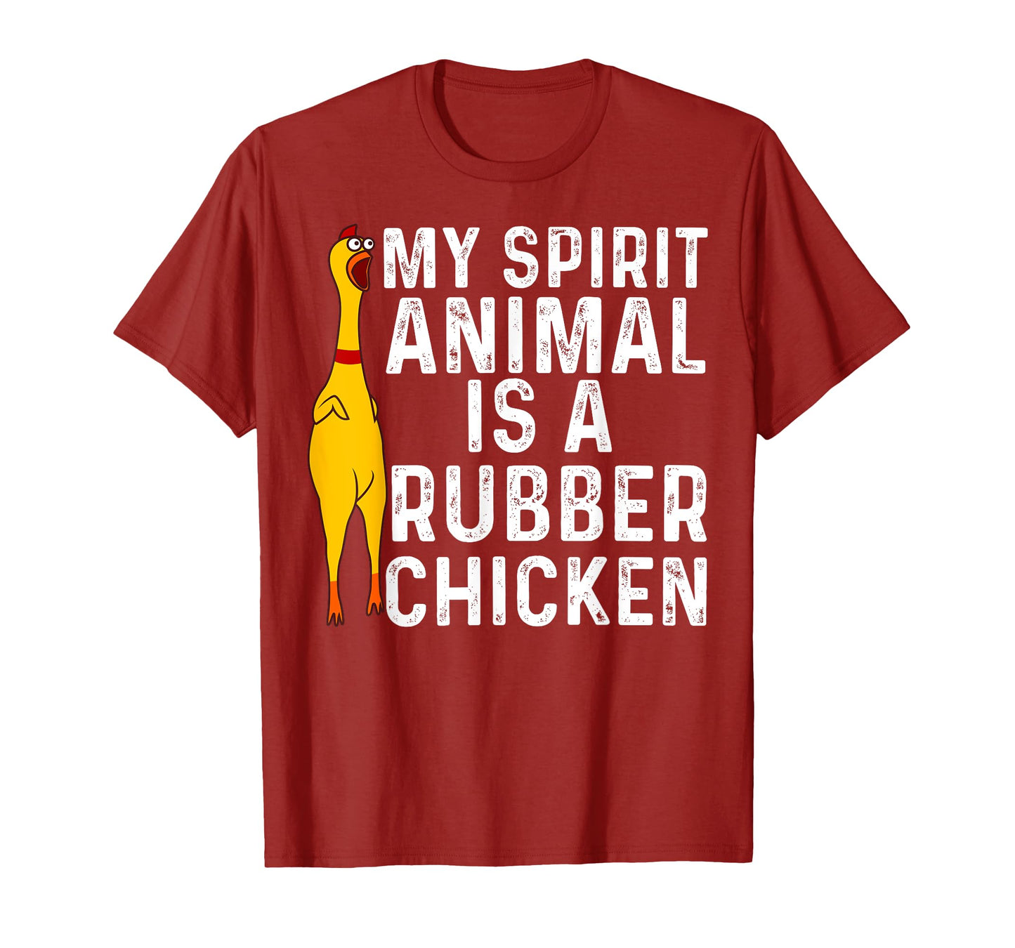 Funny Rubber Chicken Gift Men Women Rubber Chicken Costume T-Shirt