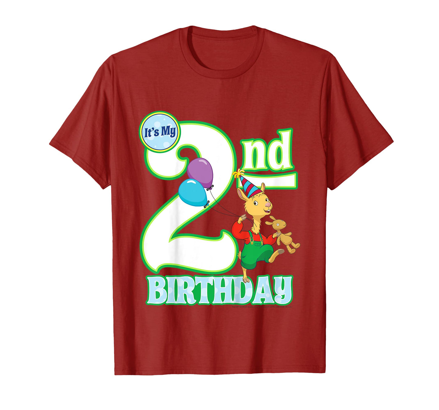 Kids Children's Second Birthday Official Llama Llama Tee Shirt T-Shirt