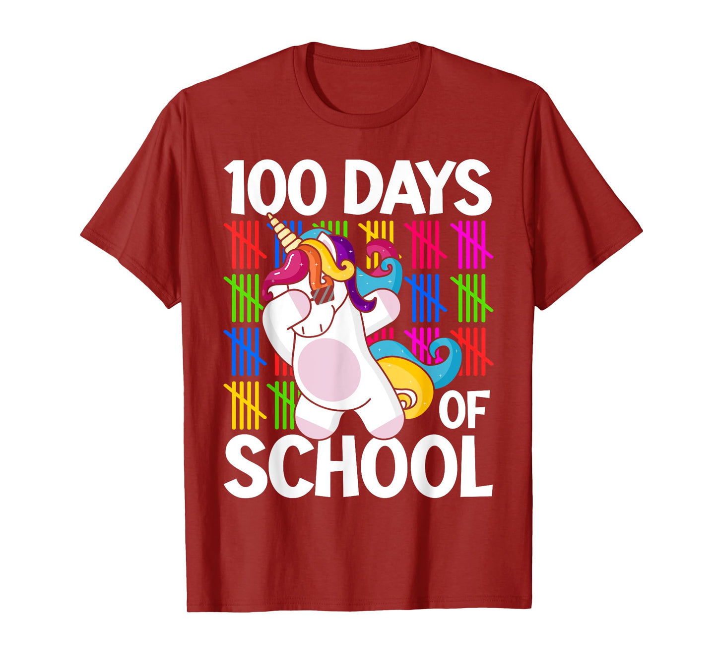 100th Day of School Unicorn Teachers Kids Girls 100 Days T-Shirt