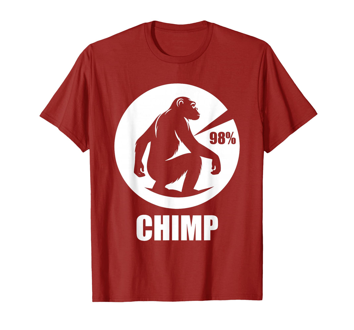 Chimp 98% Funny Chimpanzee Monkey T-Shirt