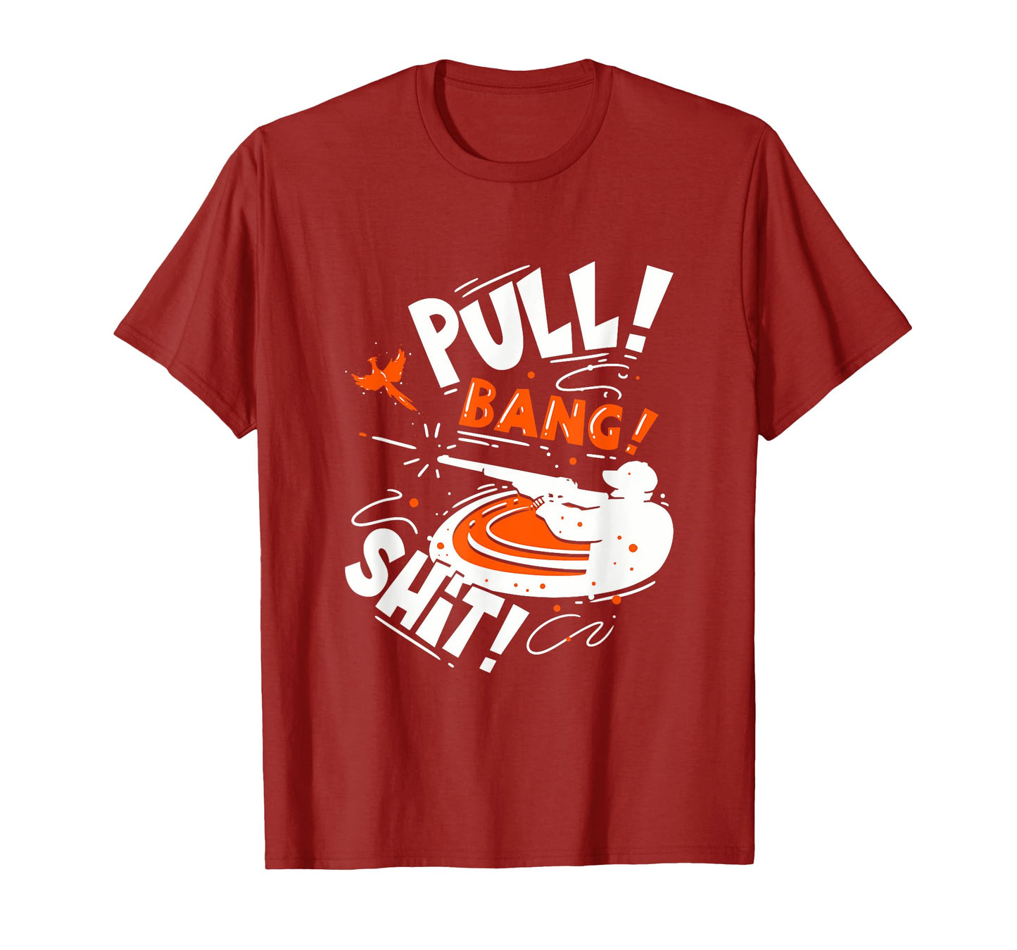 Skeet Shooting Trap Shooter Clay Disc Dad T-Shirt