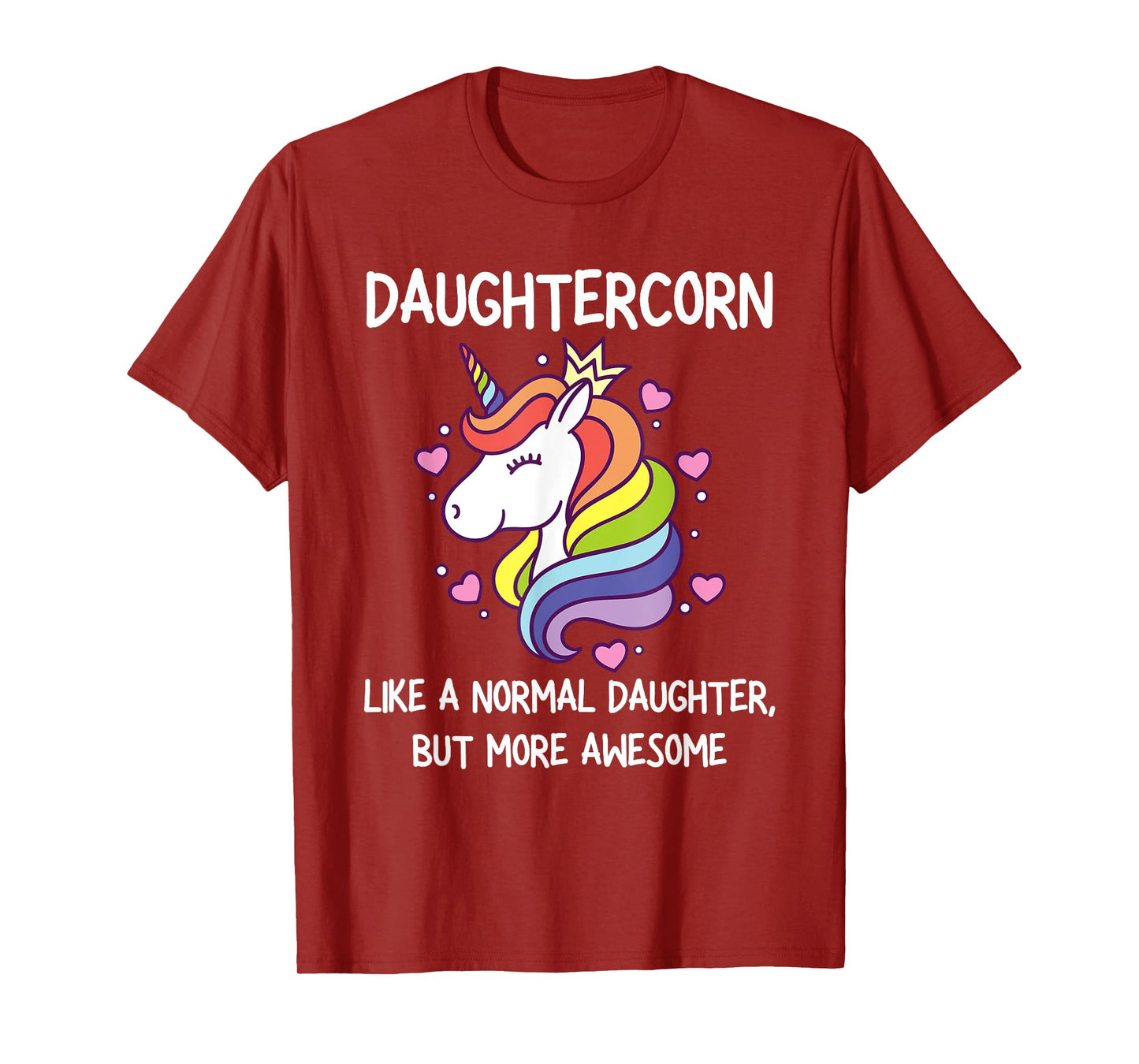 Womens Funny Daughtercorn Unicorn Costume Daughter T-Shirt