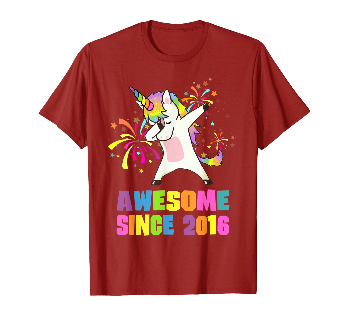 9 Years Old 9th Birthday Awesome Since 2016 Unicorn T-Shirt