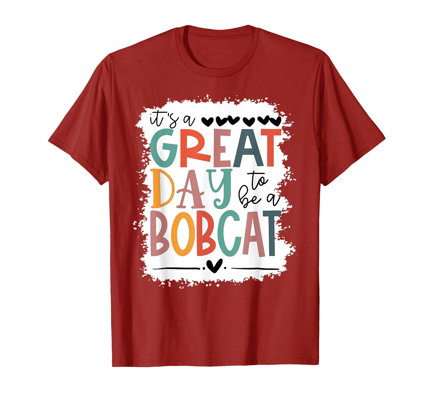 Bobcats School Sports Fan Team Spirit Mascot Gift Bleached T-Shirt