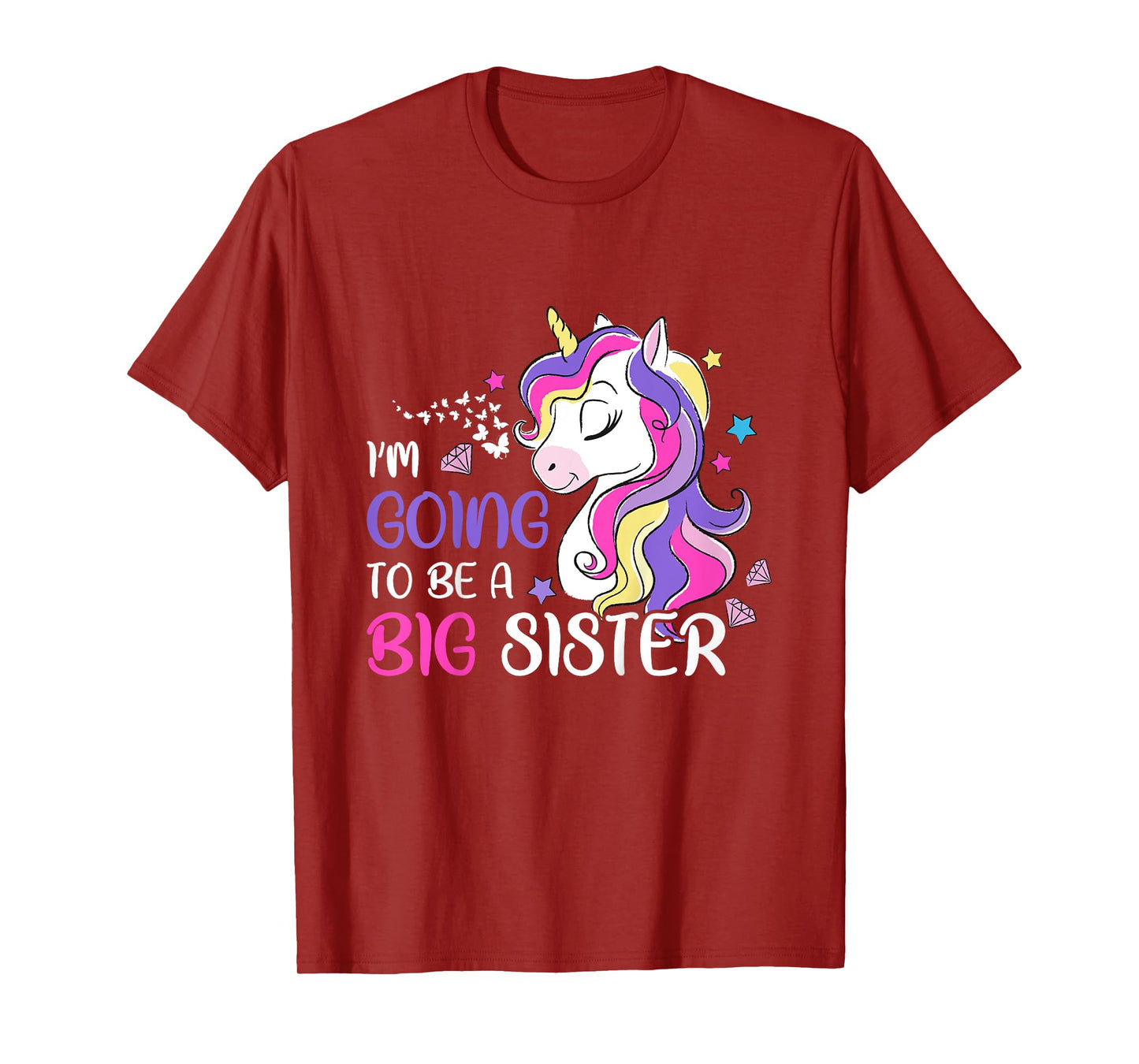 I'm Going To Be A Big Sister Unicorn T-Shirt