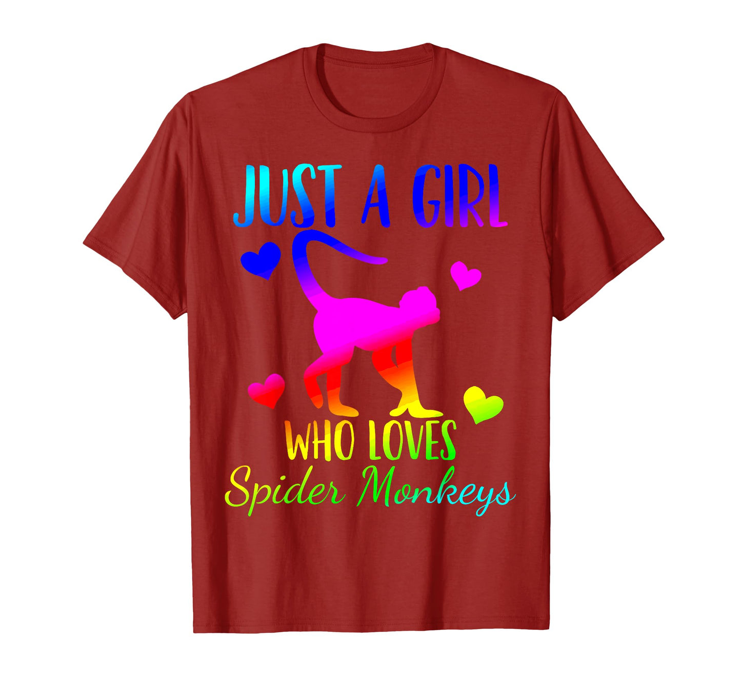Spider Monkey Just a Girl Who Loves Spider Monkeys T-Shirt