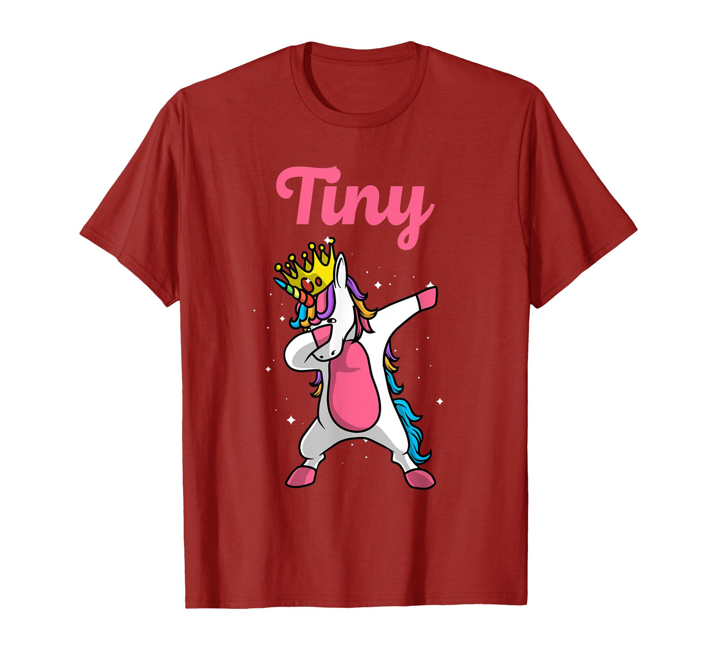 TINY Name Personalized Birthday Dabbing Unicorn Queen T-Shirt