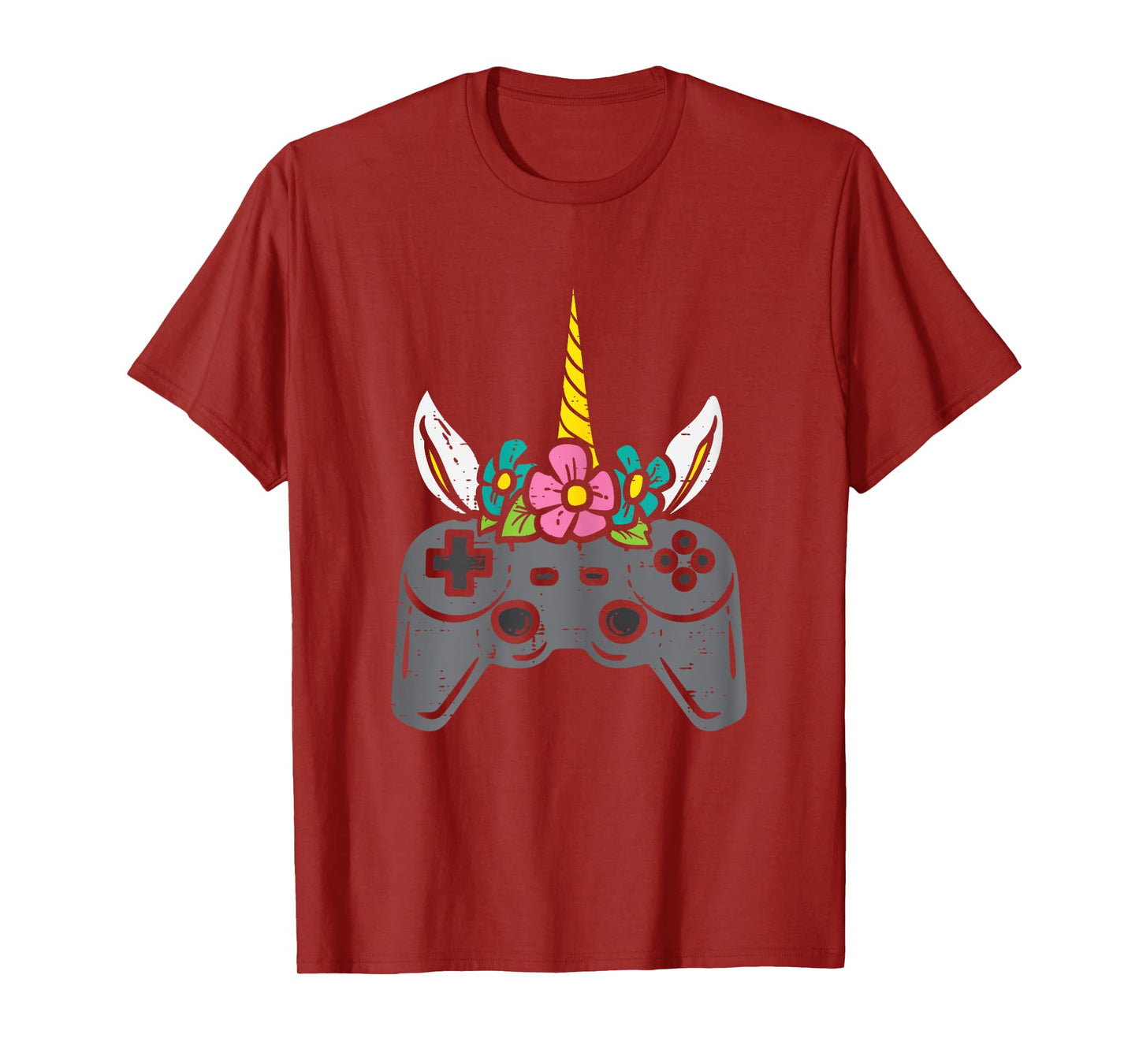 Gamer Controller Unicorn Head Girls Kids Toddler Youth Women T-Shirt