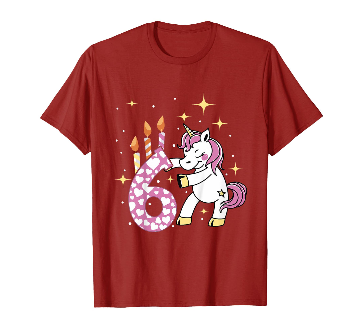 6th Birthday Unicorn For A 6 Years Old Girl Birthday T-Shirt