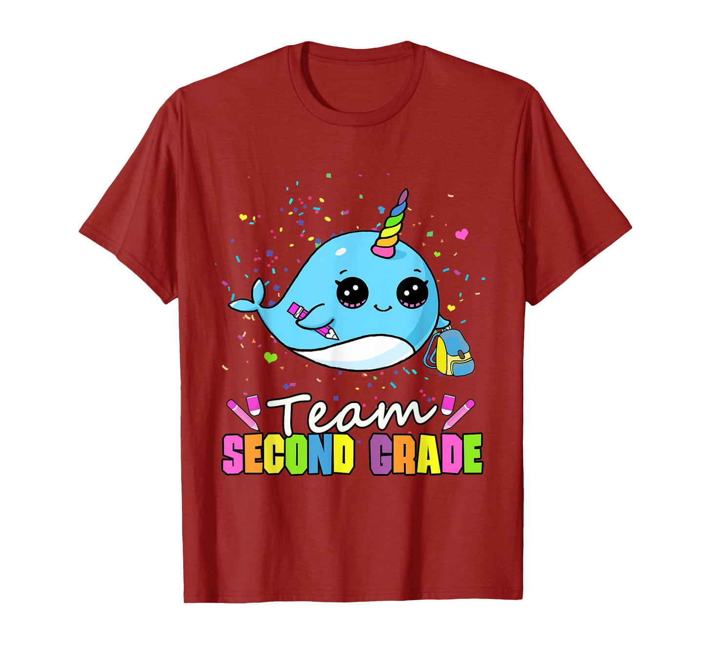 Team Second Grade Narwhal Team 2nd Grade T-Shirt