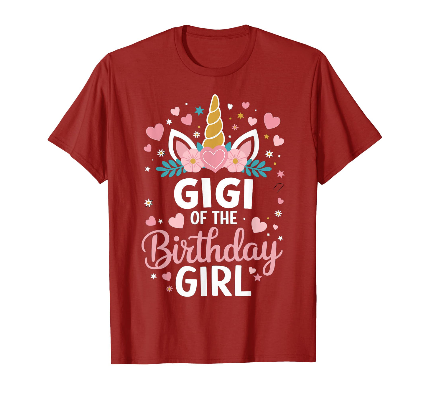 Gigi Of The Birthday Girl Unicorn Grandma 1st Bday T-Shirt
