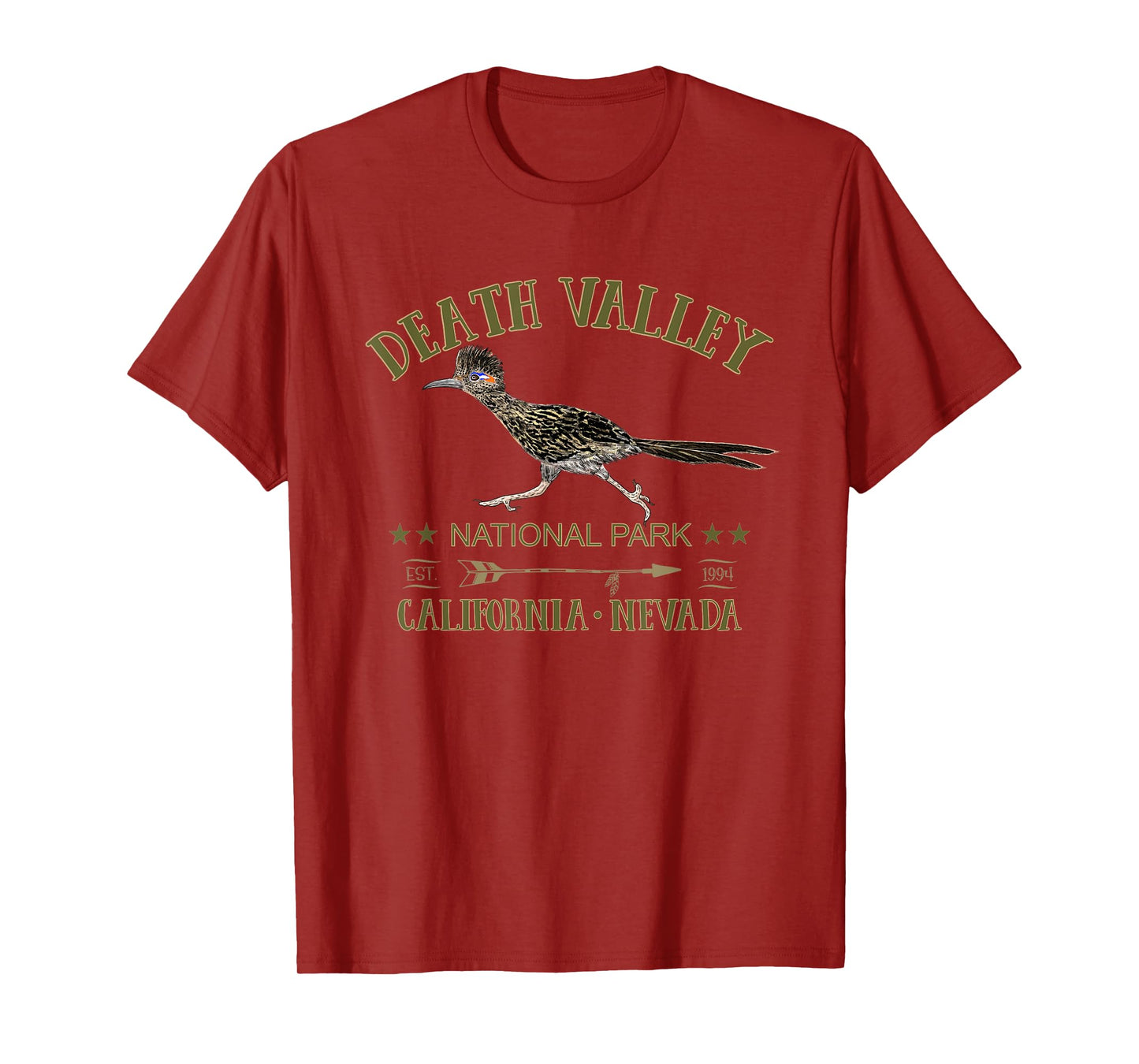 Death Valley National Park Roadrunner California Nevada T-Shirt