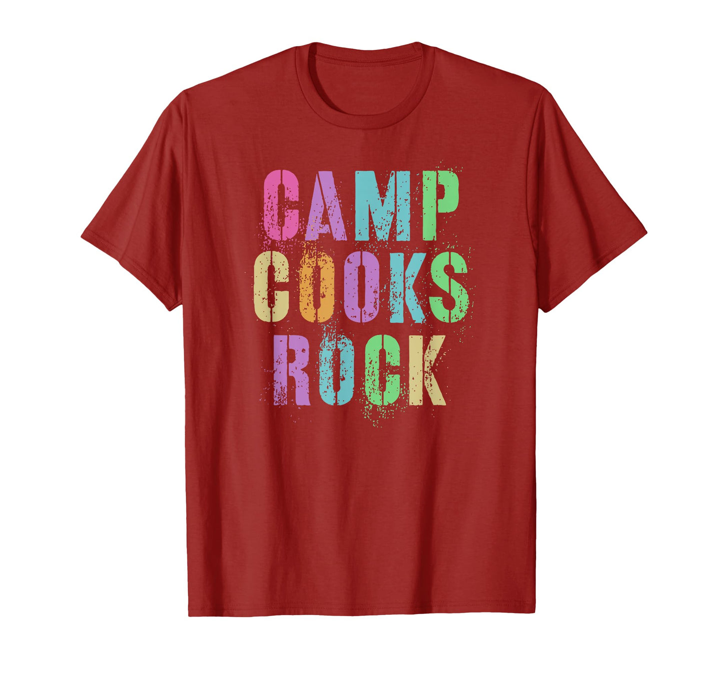 CAMP COOKS ROCKS Funny Campground Chef Crew Campsite Kitchen T-Shirt