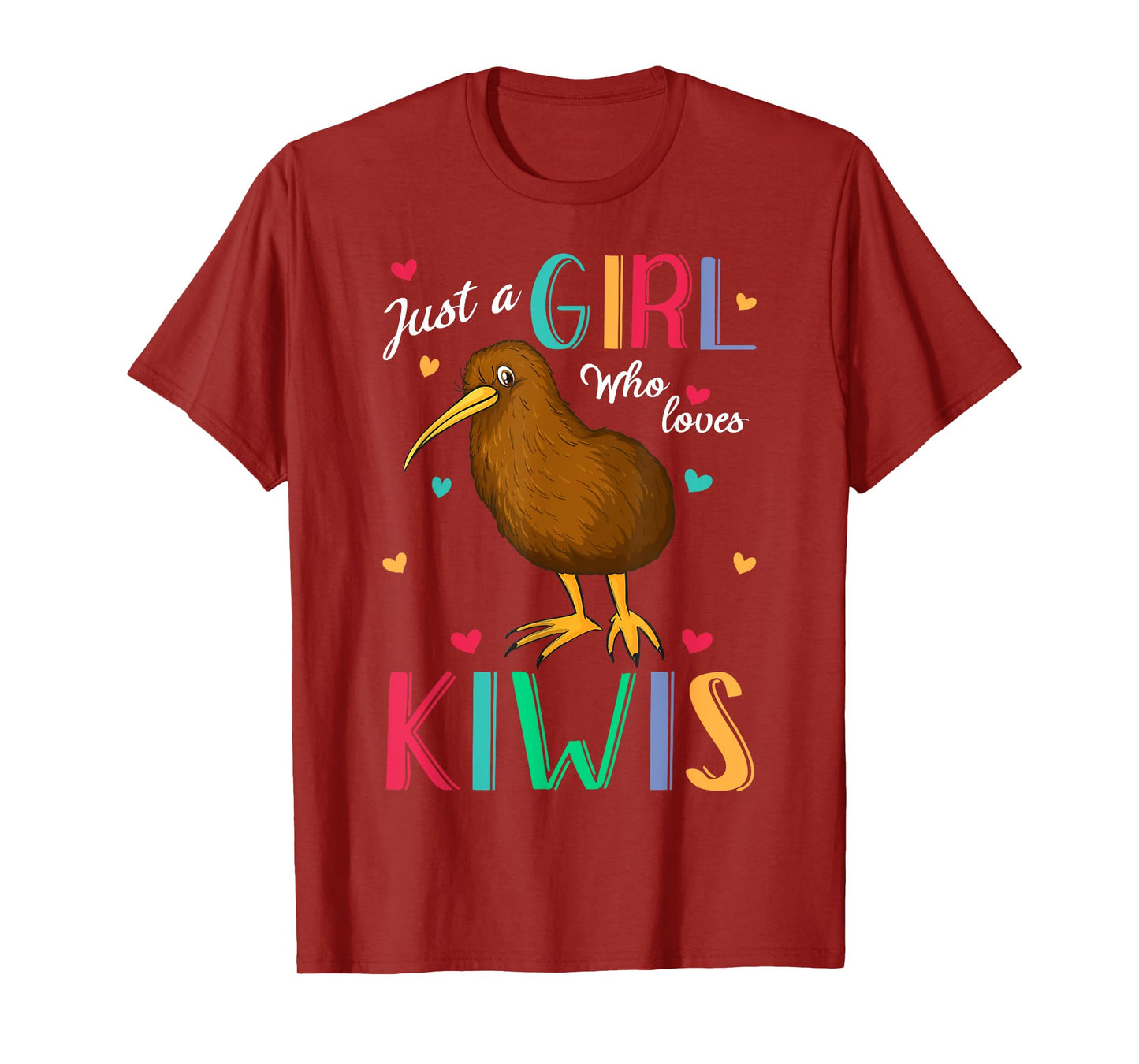 Just A Girl Who Loves Kiwis Bird Shirt Kiwi Bird Gift T-Shirt