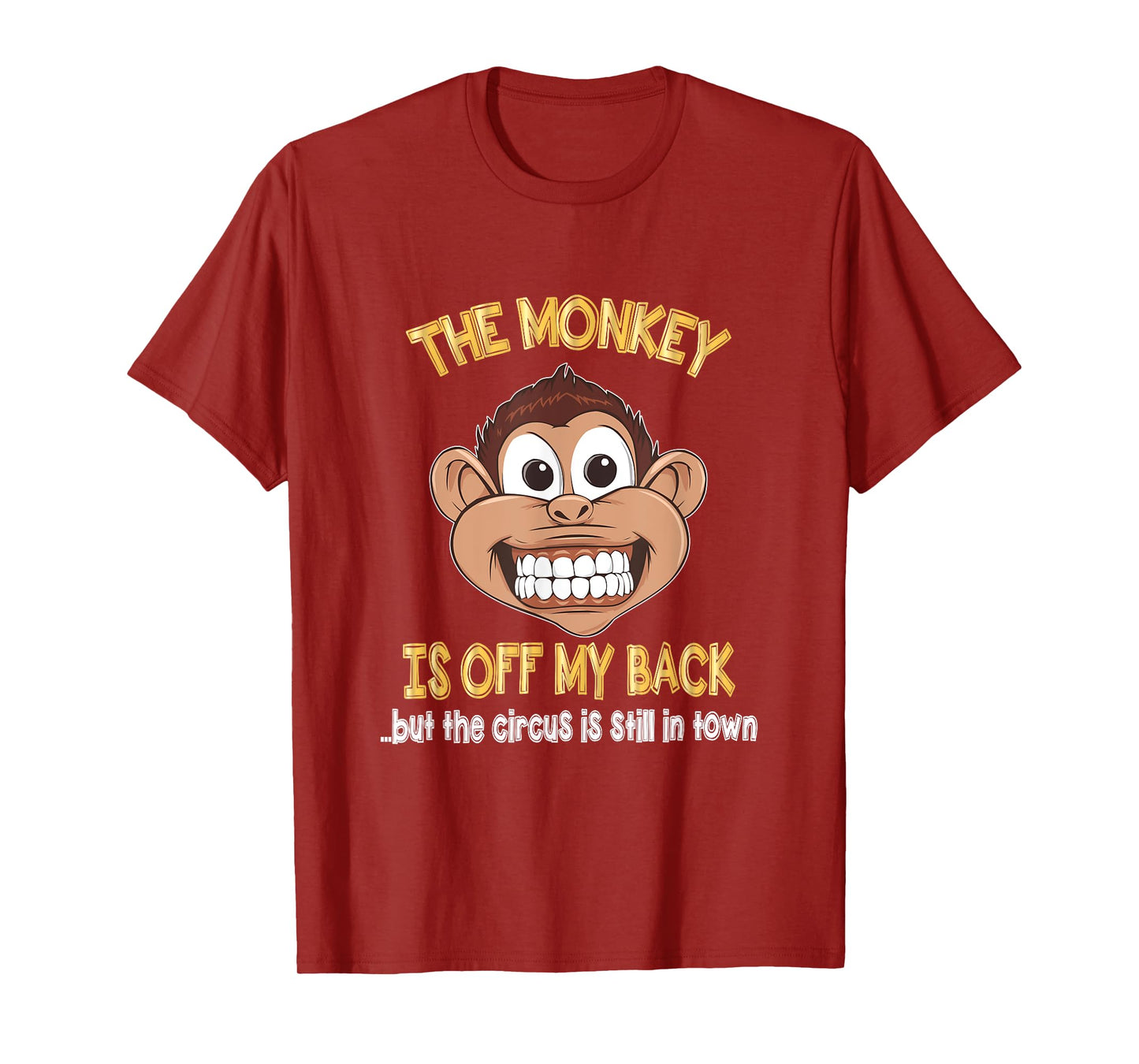 AA Recovery T-Shirt The Monkey Is Off My Back T-Shirt