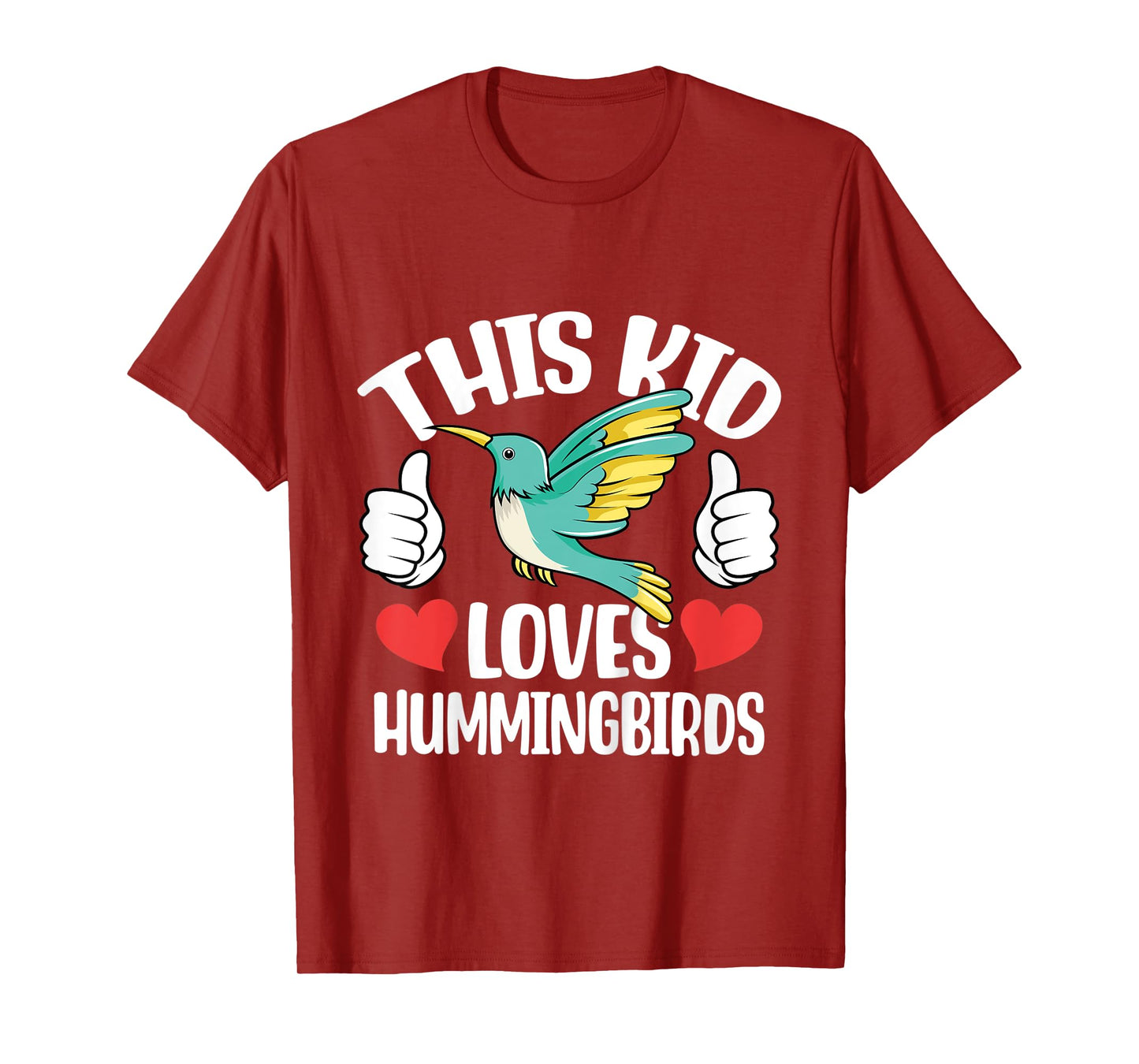 Kids This Kid Loves Hummingbird Lover Toddlers Boys Girls Graphic T-Shirt
