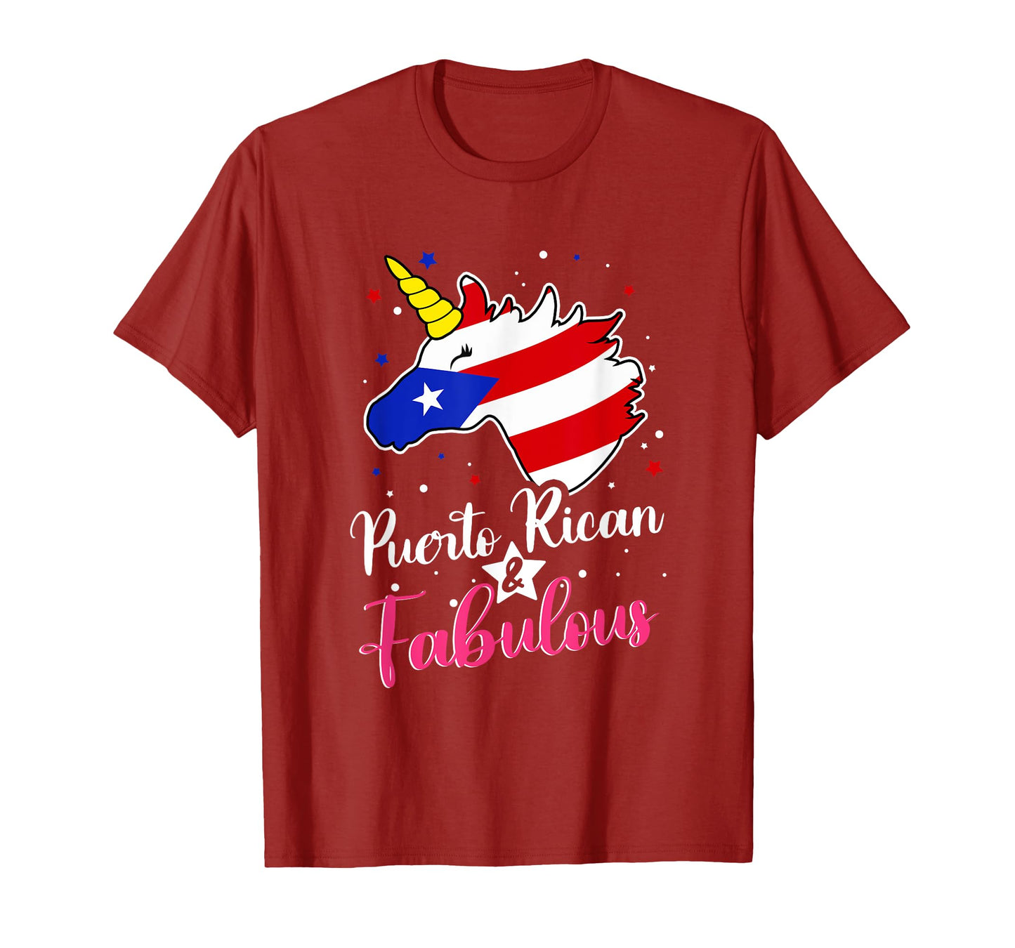 Puerto Rican And Fabulous Unicorn Puerto Rico Flag Girls T-Shirt